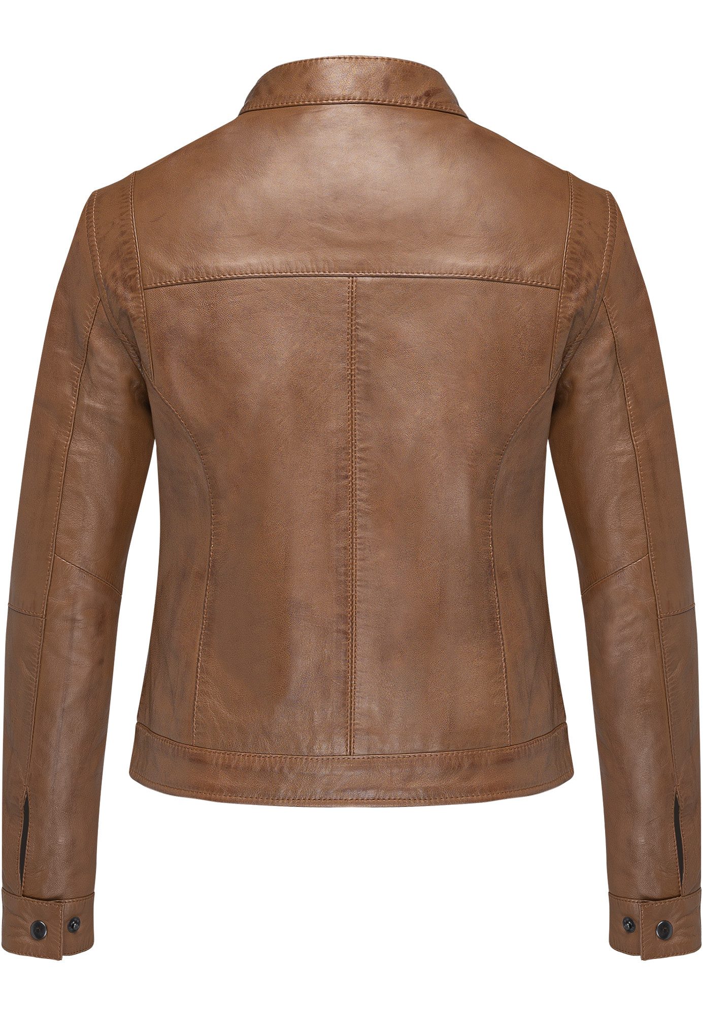 REPUBLIX Lederjacke WINONA Echtleder Damen Biker Zipper Jacke günstig online kaufen