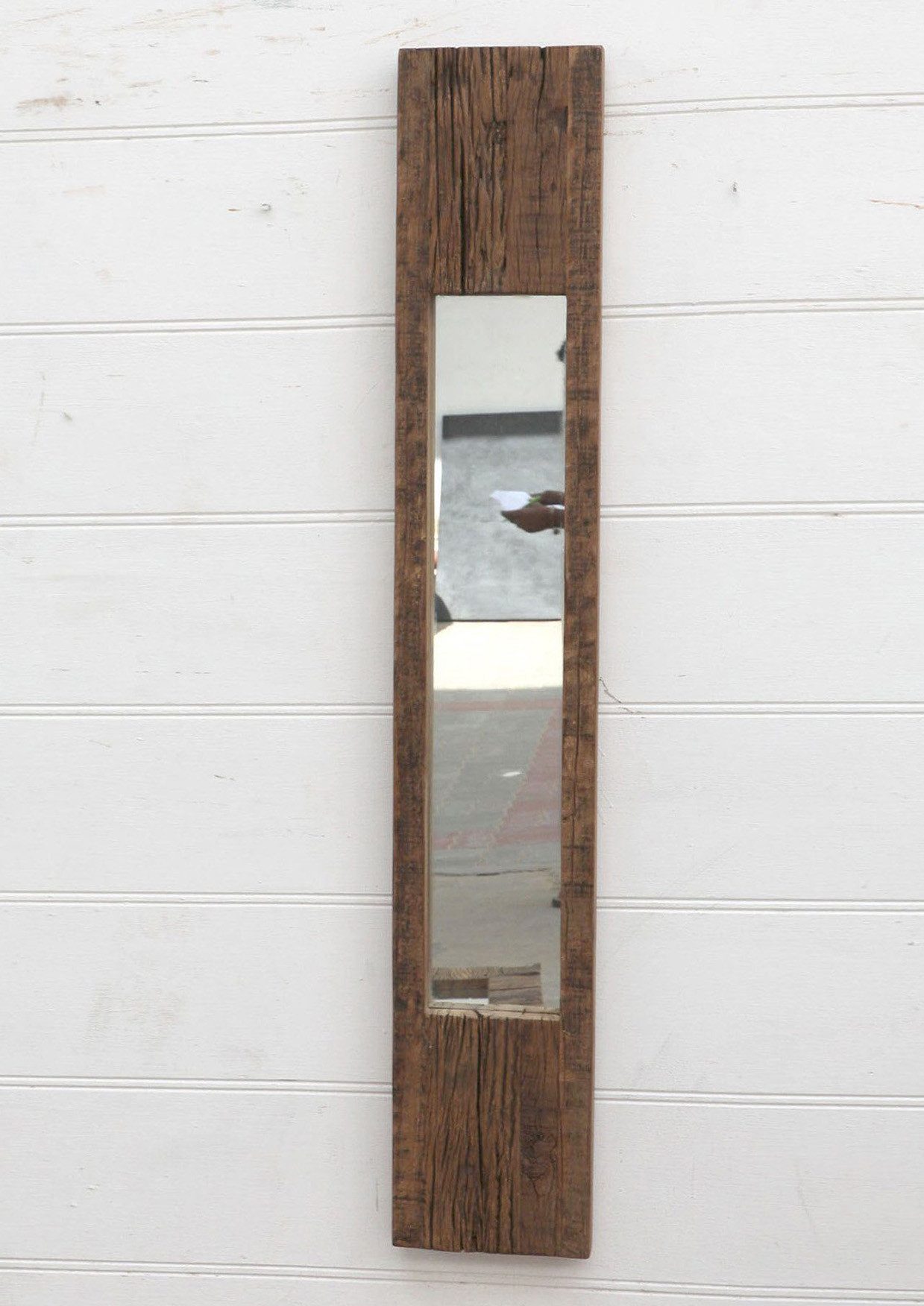 More2Home Wandspiegel Spiegel SLIM 1, recyceltes Altholz, B/H/T: ca. 25 x 150 x 4 cm