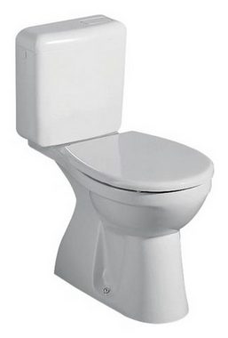 GEBERIT WC-Sitz Renova, WC-Sitz mit Deckel, Befestigung von unten universal - Weiß Alpin