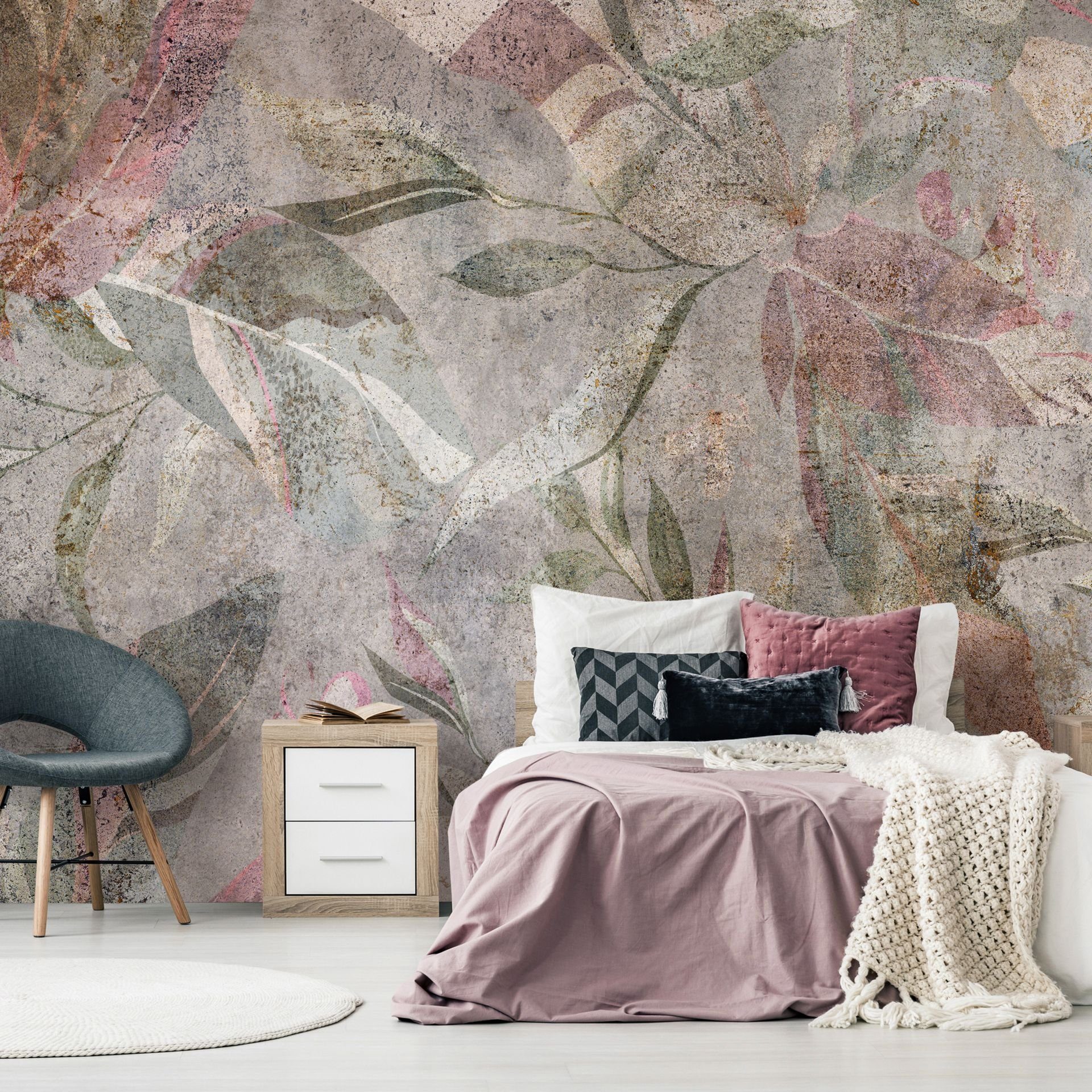 KUNSTLOFT Vliestapete Colors of Venetian Frescoes 1x0.7 m, halb-matt, lichtbeständige Design Tapete