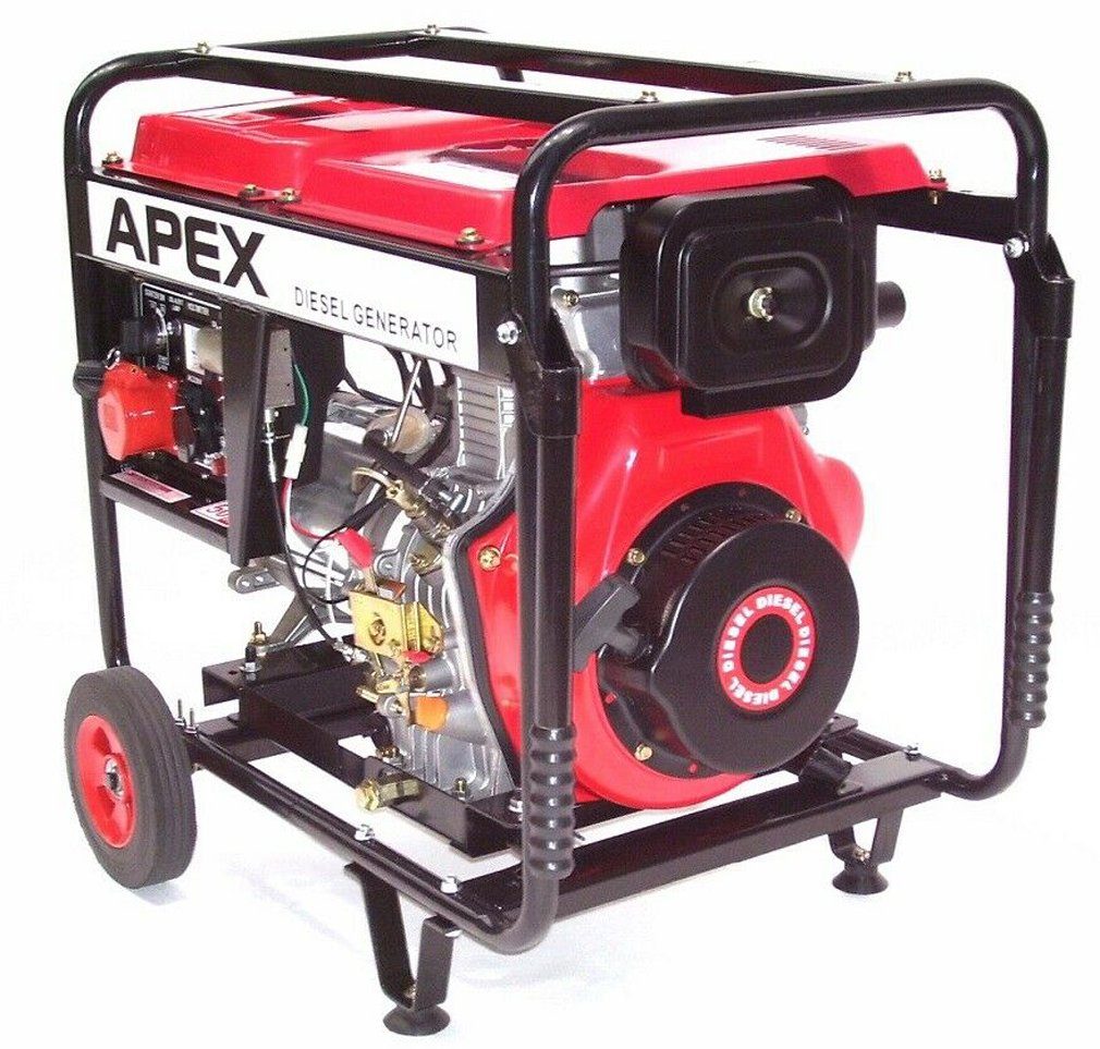 Apex Electric Start Diesel Generator 5500 400V 06281, (1-piece)