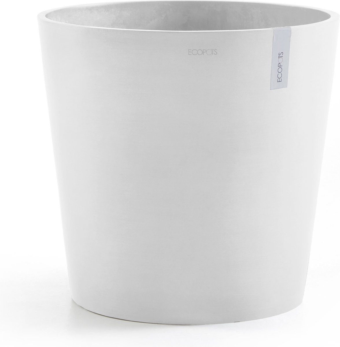 ECOPOTS Blumentopf Amsterdam 50 - Pure White - Ø50 x H43,8 cm (1 St), Ø: 50 cm