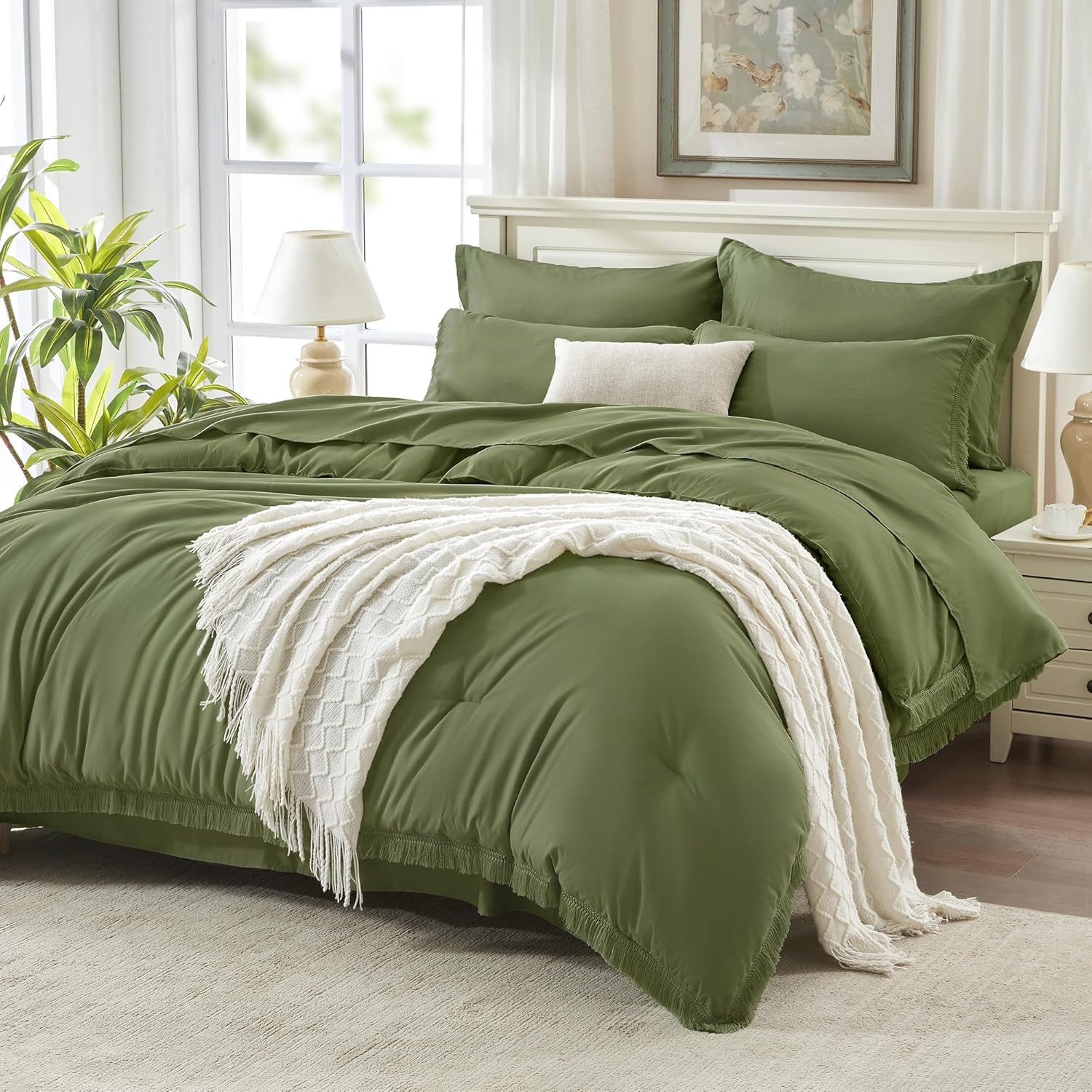 wohnTRAUM24 Bettwäsche Bettwäsche Boho-Quasten,Bettwäsche 135x200 200x200cm alle Jahreszeiten, 100% Polyester, 2 teilig, das super weich, atmungsaktiv, warm und bequem ist