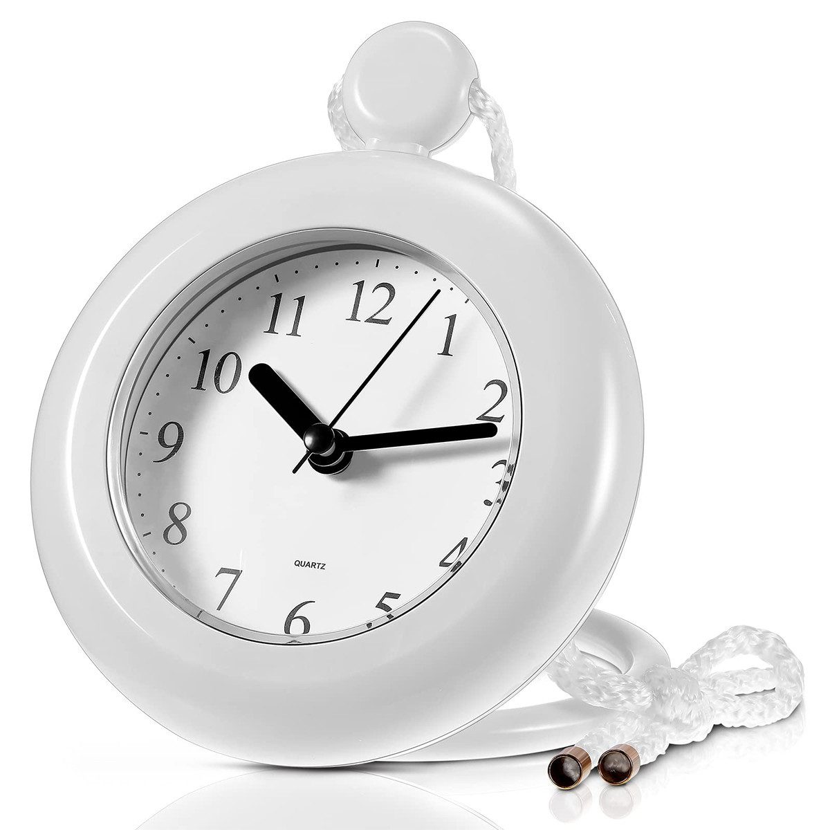 DOPWii Badezimmeruhr Wasserdichte Wanduhr, kleine Digitaluhr, (weiß, Wanduh günstig online kaufen