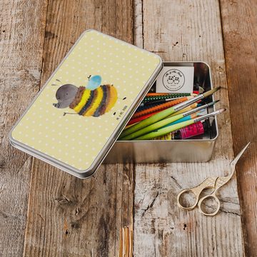 Mr. & Mrs. Panda Dose Hummel flauschig - Gelb Pastell - Geschenk, Gute Laune, Aufbewahrungs (1 St), Stilvolles Design
