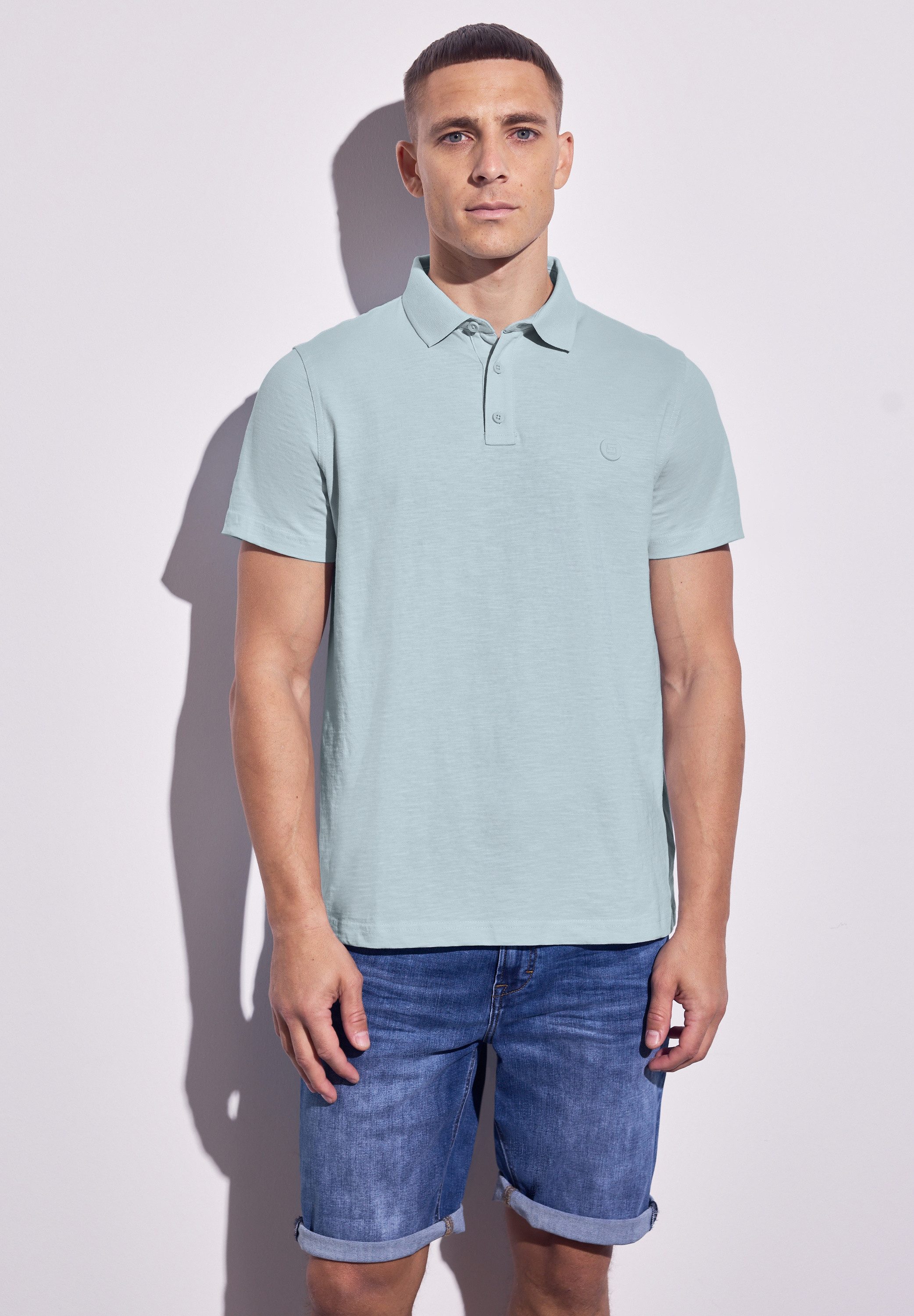 STREET ONE MEN Poloshirt, aus reiner Baumwolle günstig online kaufen
