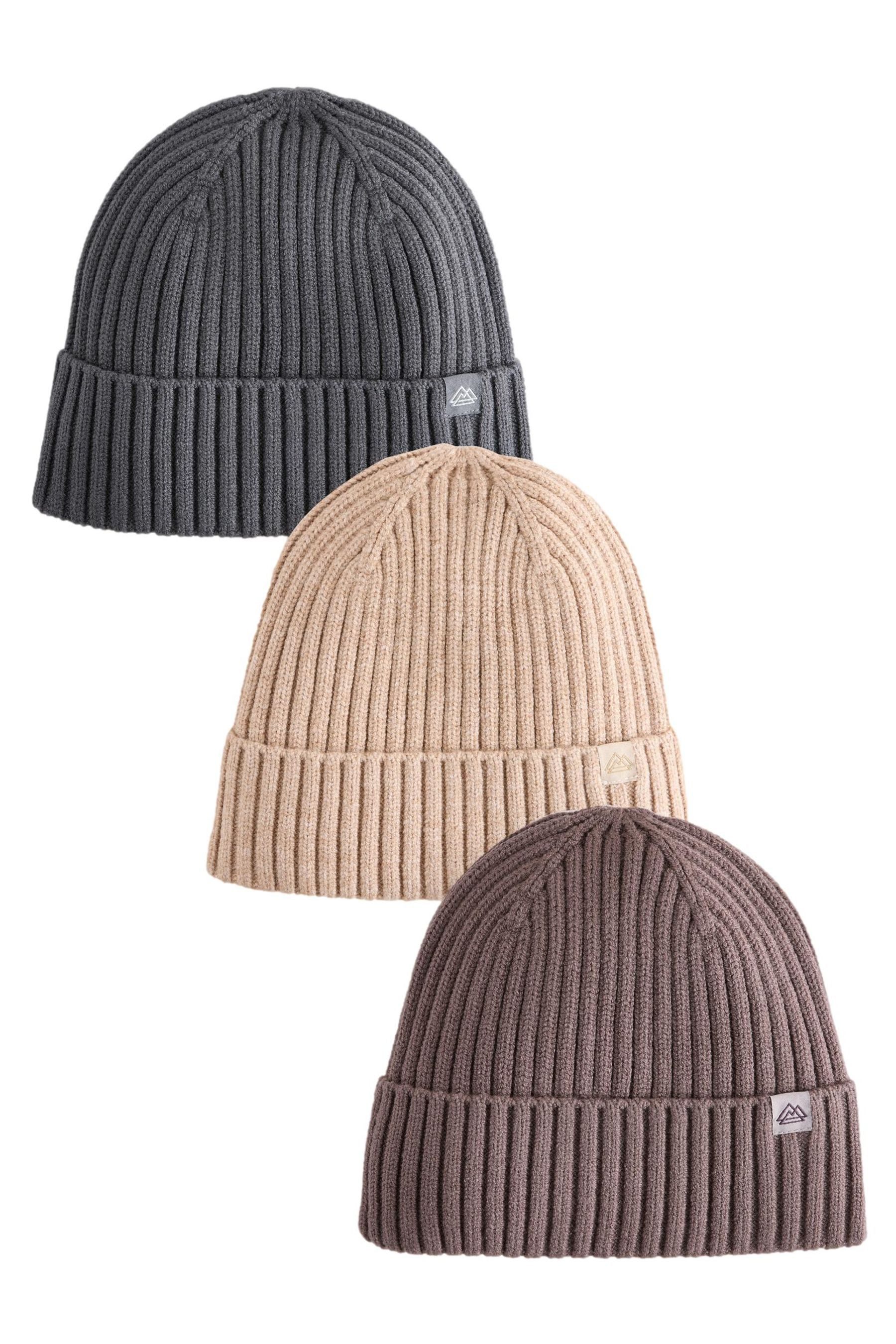 Beanie Beanie-Strickmützen im 3er-Pack