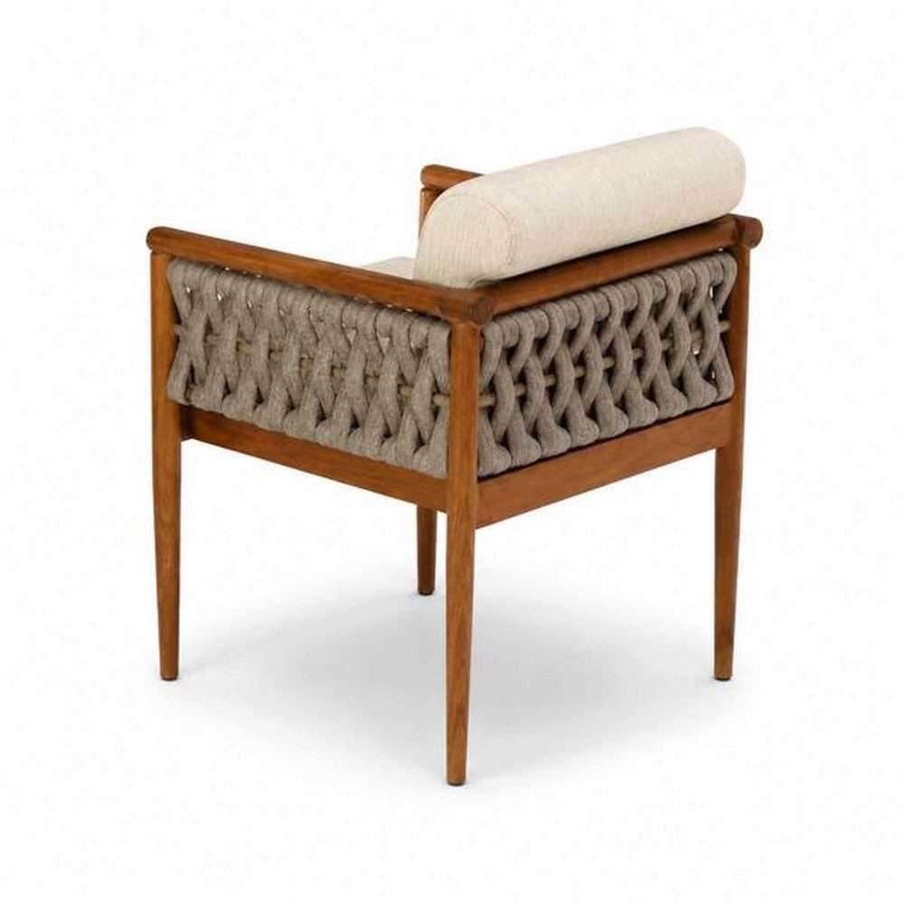 Xlmoebel Stuhl Stuhl schön bequem praktisch kompakt beige braun Terrasse (1-tlg., 1 St)