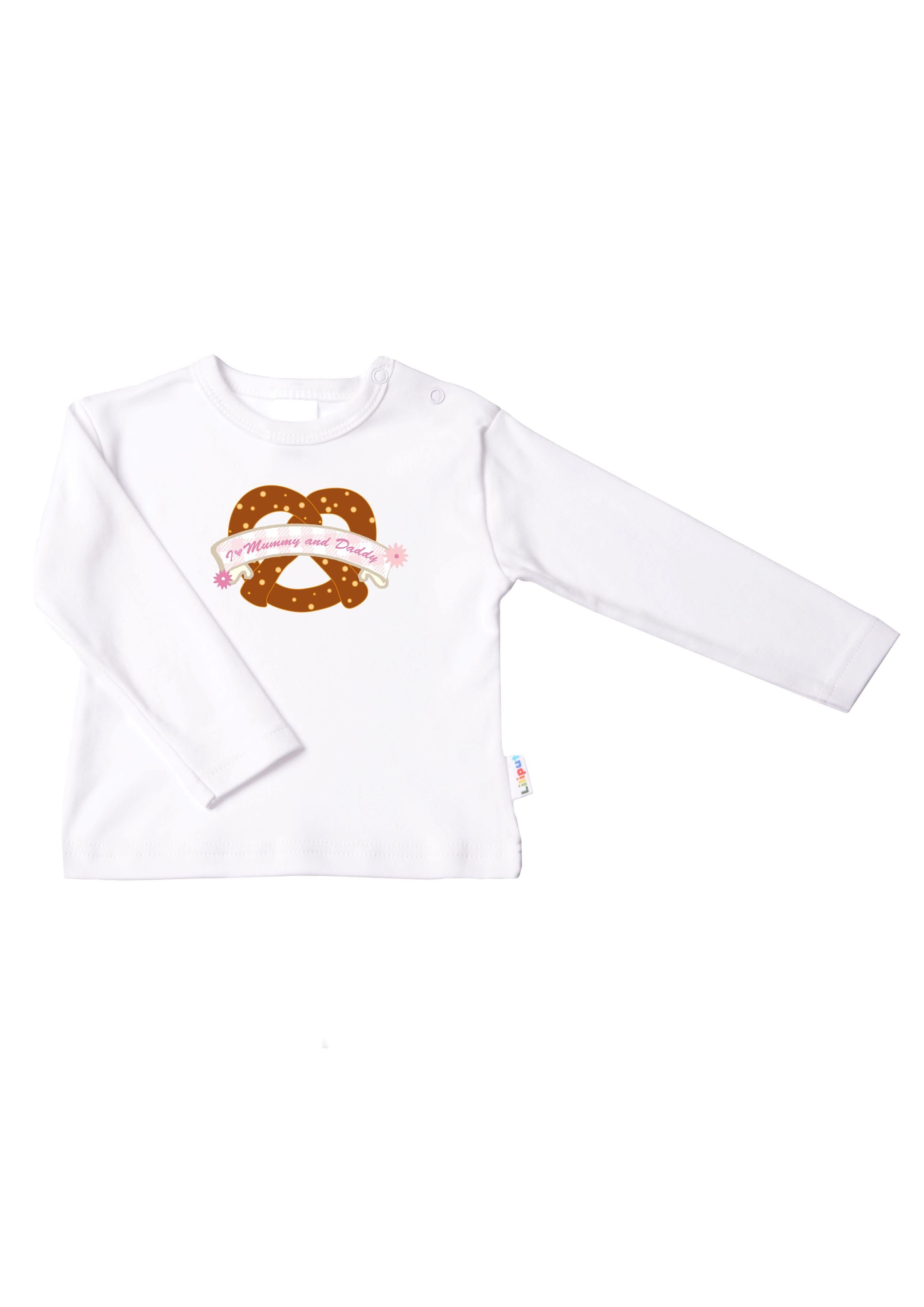 Liliput Langarmshirt Brezel mit Druckknöpfen auf der Schulter