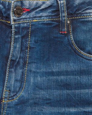 Cipo & Baxx Caprijeans Herren Capri Denim Jeans Short kurze Hose Modische Akzente und Stretchanteil