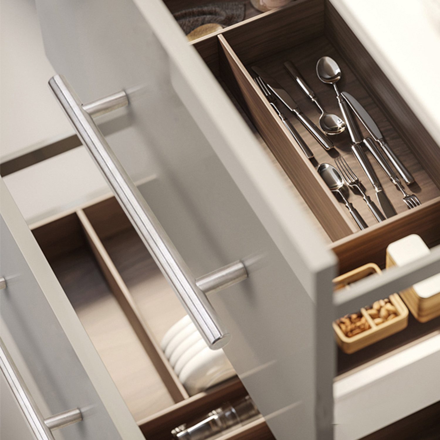Clanmacy Möbelgriff 10x Möbelgriffe Stangengriff Edelstahl Küchengriffe Küche Bügelgriff (10-St., 10), 156x96MM/188x128MM/220x160MM*10MM/12MM – Bild 3 von 5