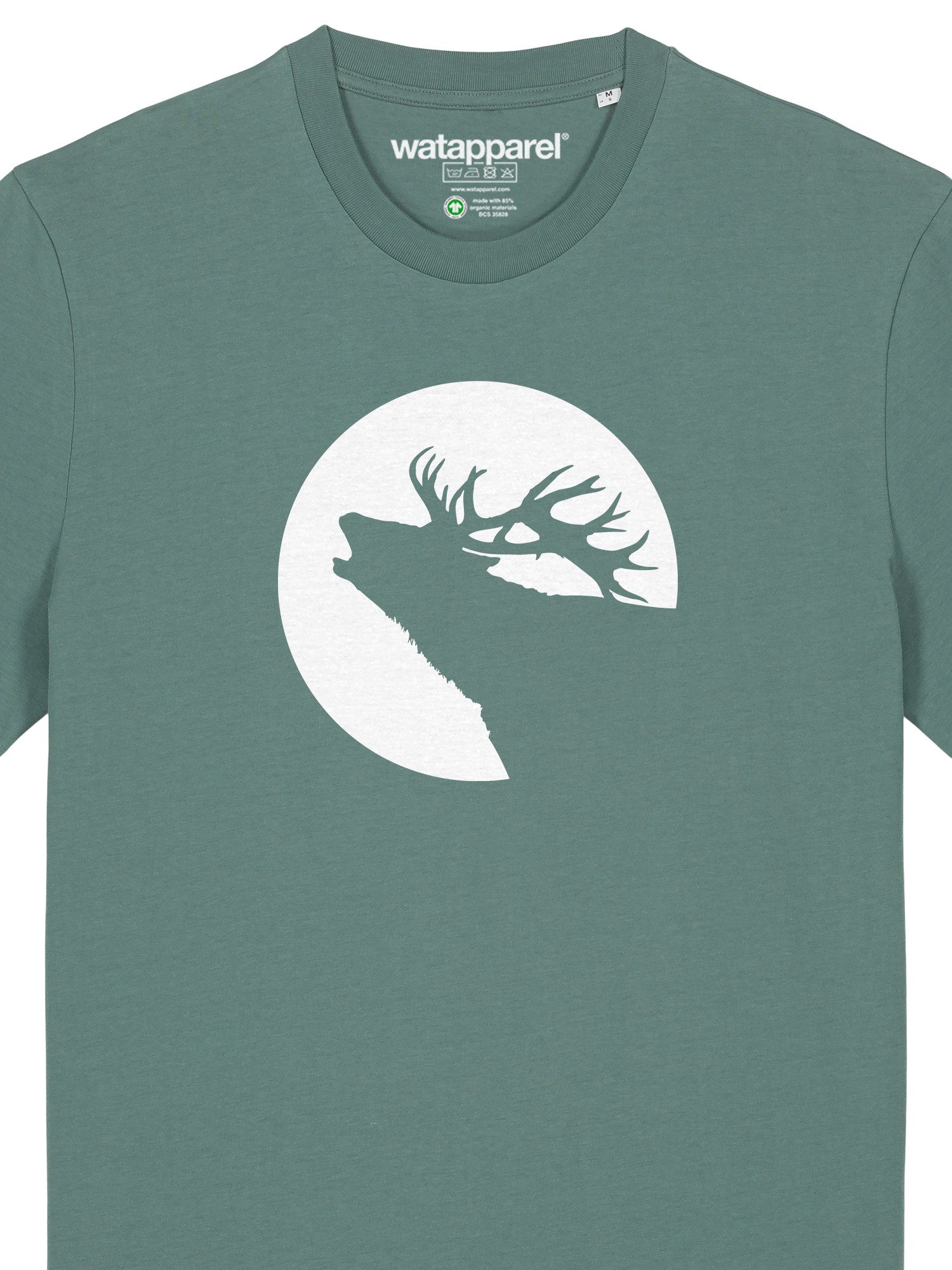 wat? Apparel T-Shirt Röhrender Hirsch