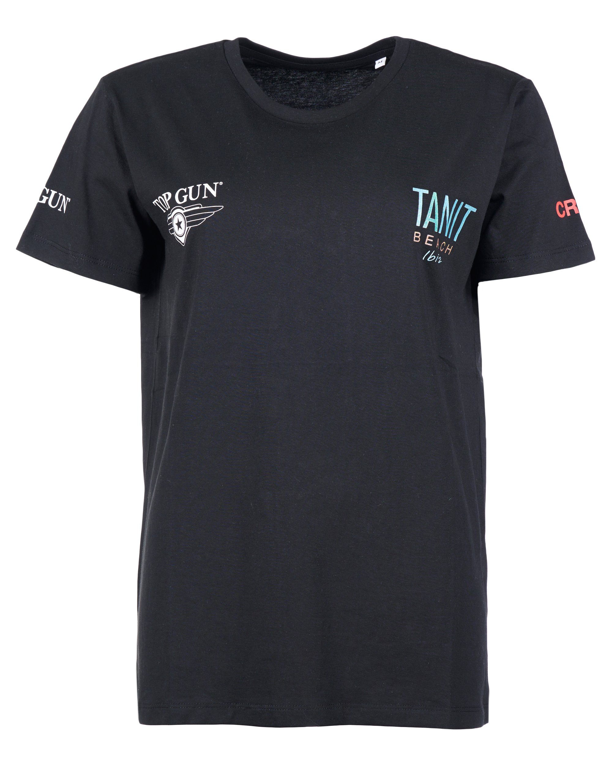 black TOP GUN NB20119 T-Shirt