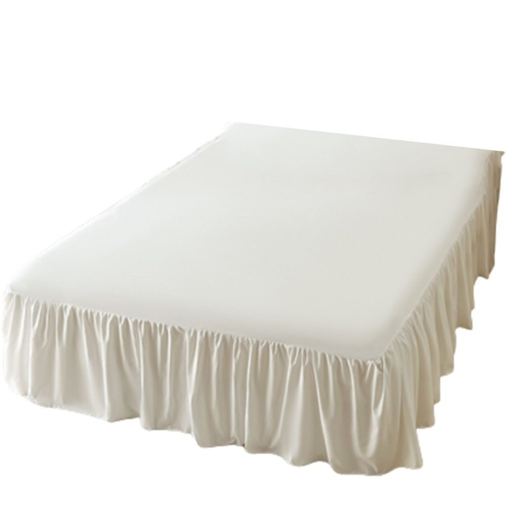 FELIXLEO Bettwäsche Tagesdecke Bettrock Rüschen Mit Rüschen 180*200+ Rockhö günstig online kaufen