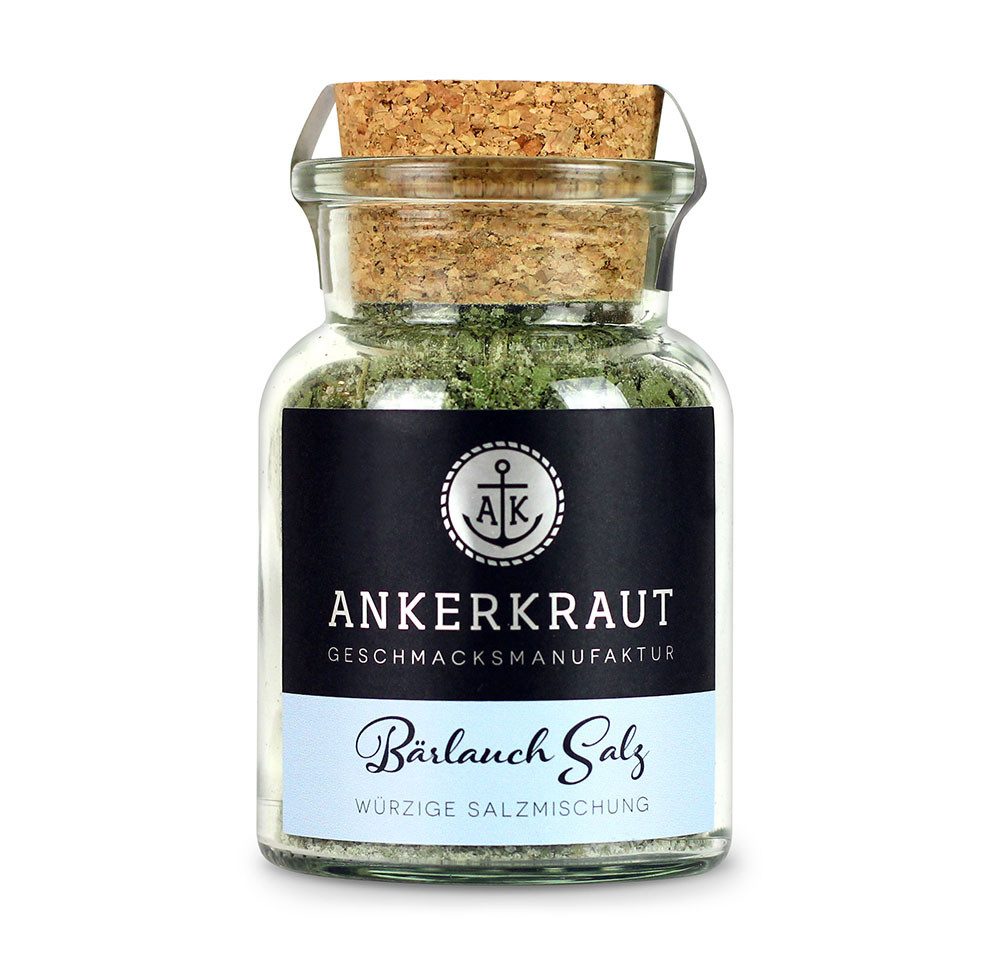 Ankerkraut Gewürz Bärlauch Salz, Bärlauch Salz, 110g im Korkenglas