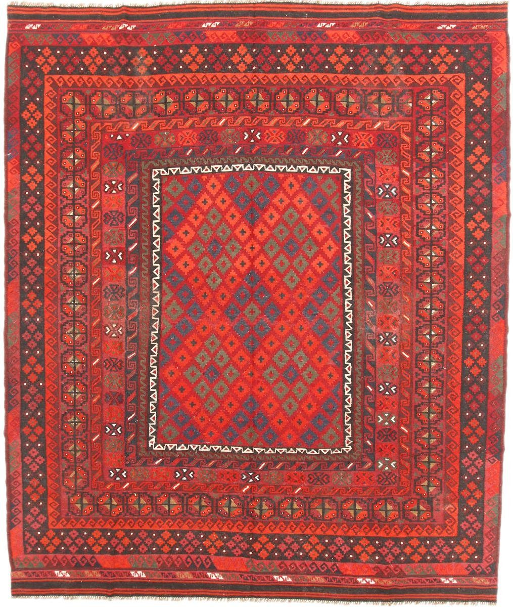 Orientteppich Kelim Afghan Antik 251x290 Handgewebter Orientteppich, Nain Trading, rechteckig, Höhe: 3 mm