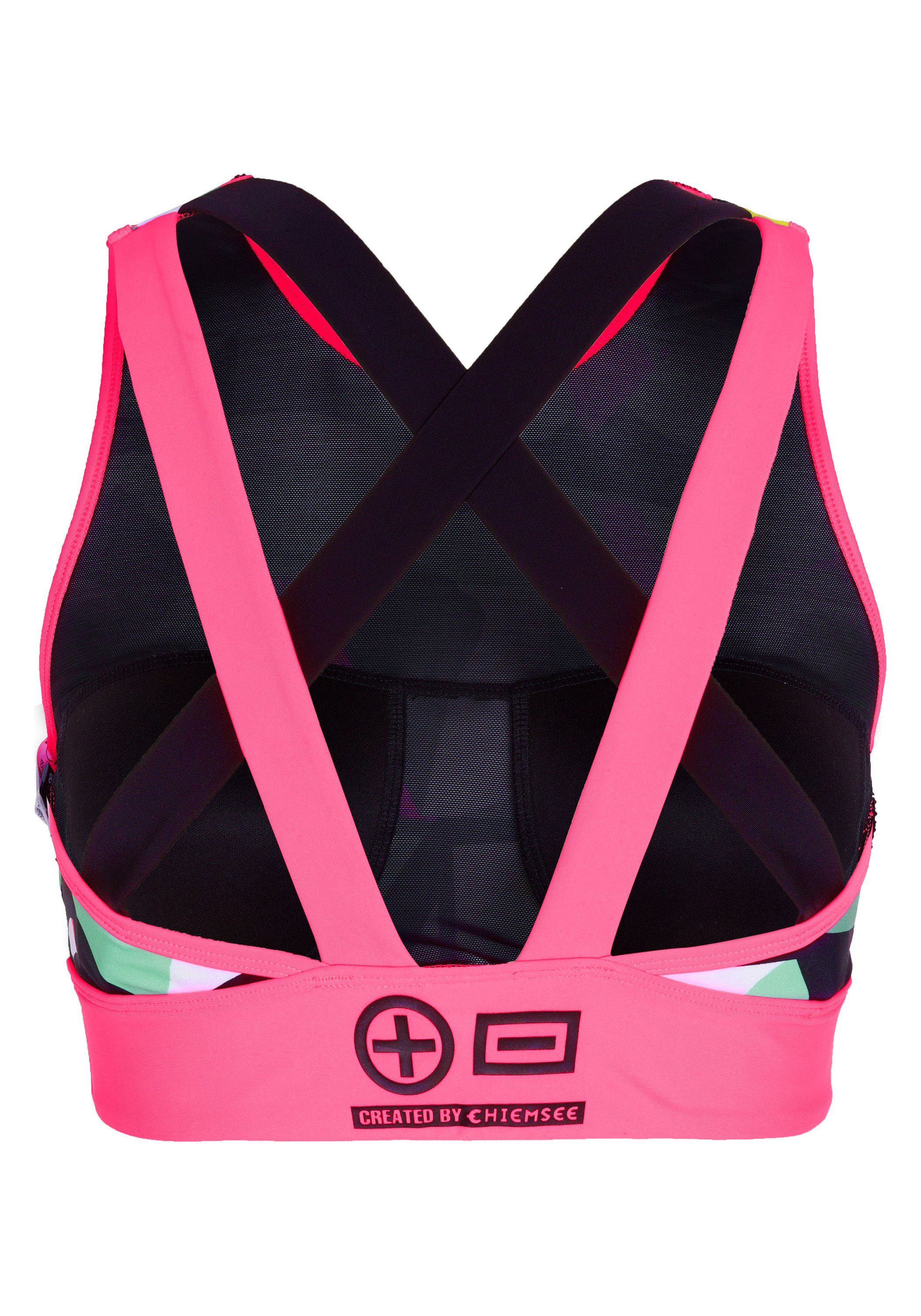 Chiemsee Sport-BH Sportbustier mit trendstarken Allovermuster günstig online kaufen