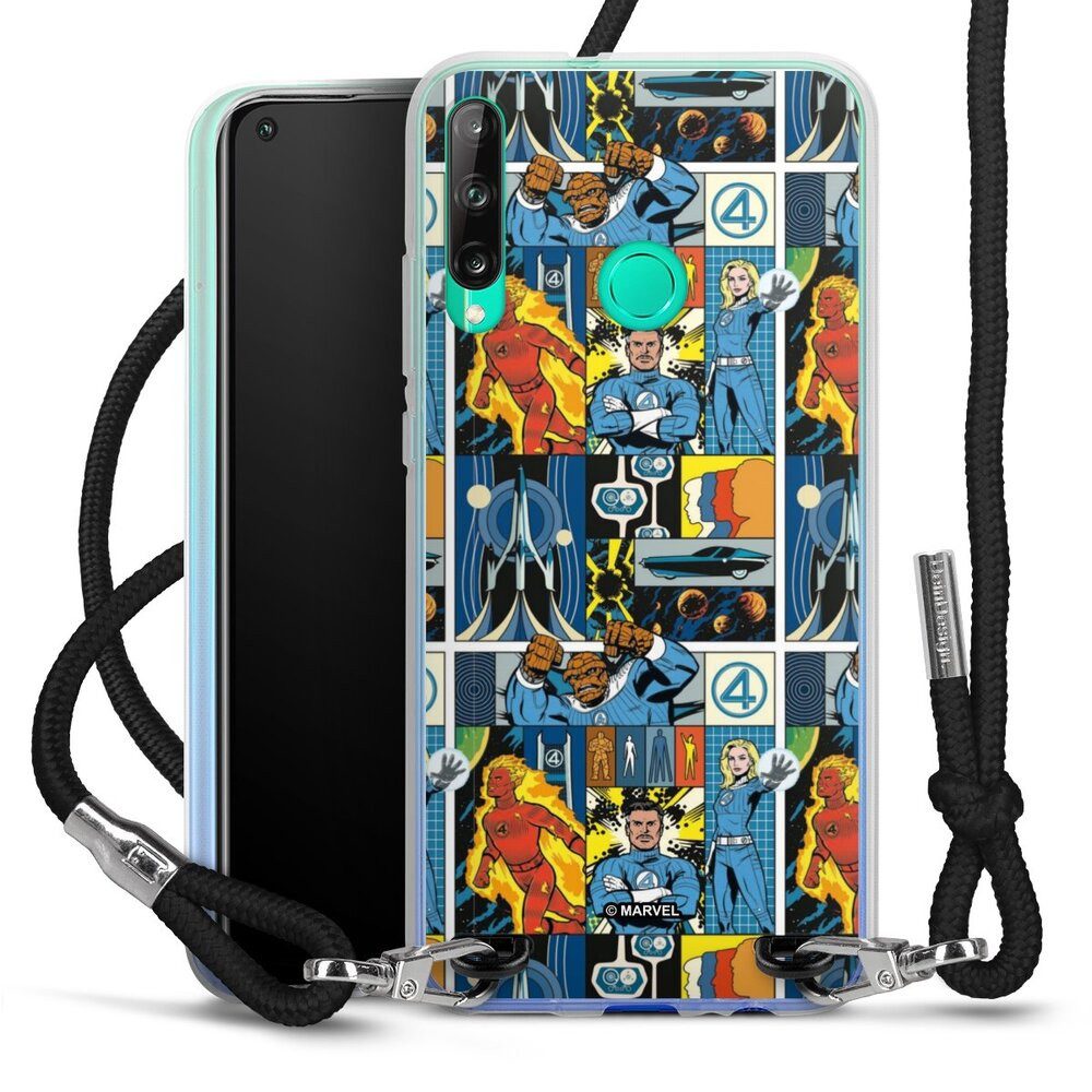 DeinDesign Handyhülle The Fantastic Four Pattern, Huawei P40 Lite E Handykette Hülle mit Band Case zum Umhängen