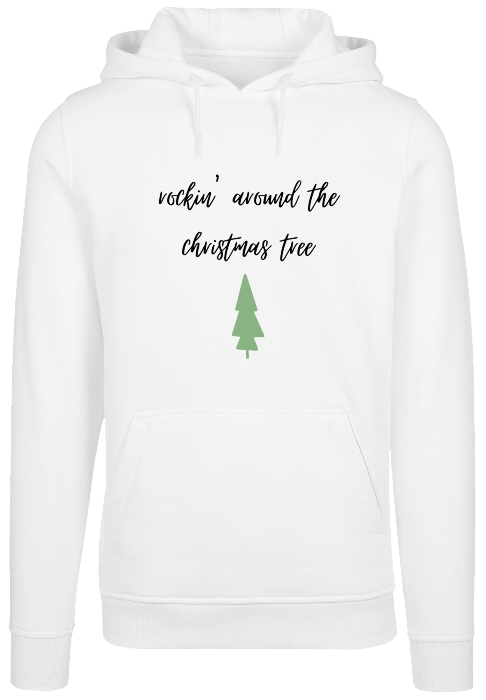 F4NT4STIC Hoodie Rockin around the Christmas Weihnachten tree Premium  Qualität, Weihnachten, Geschenk