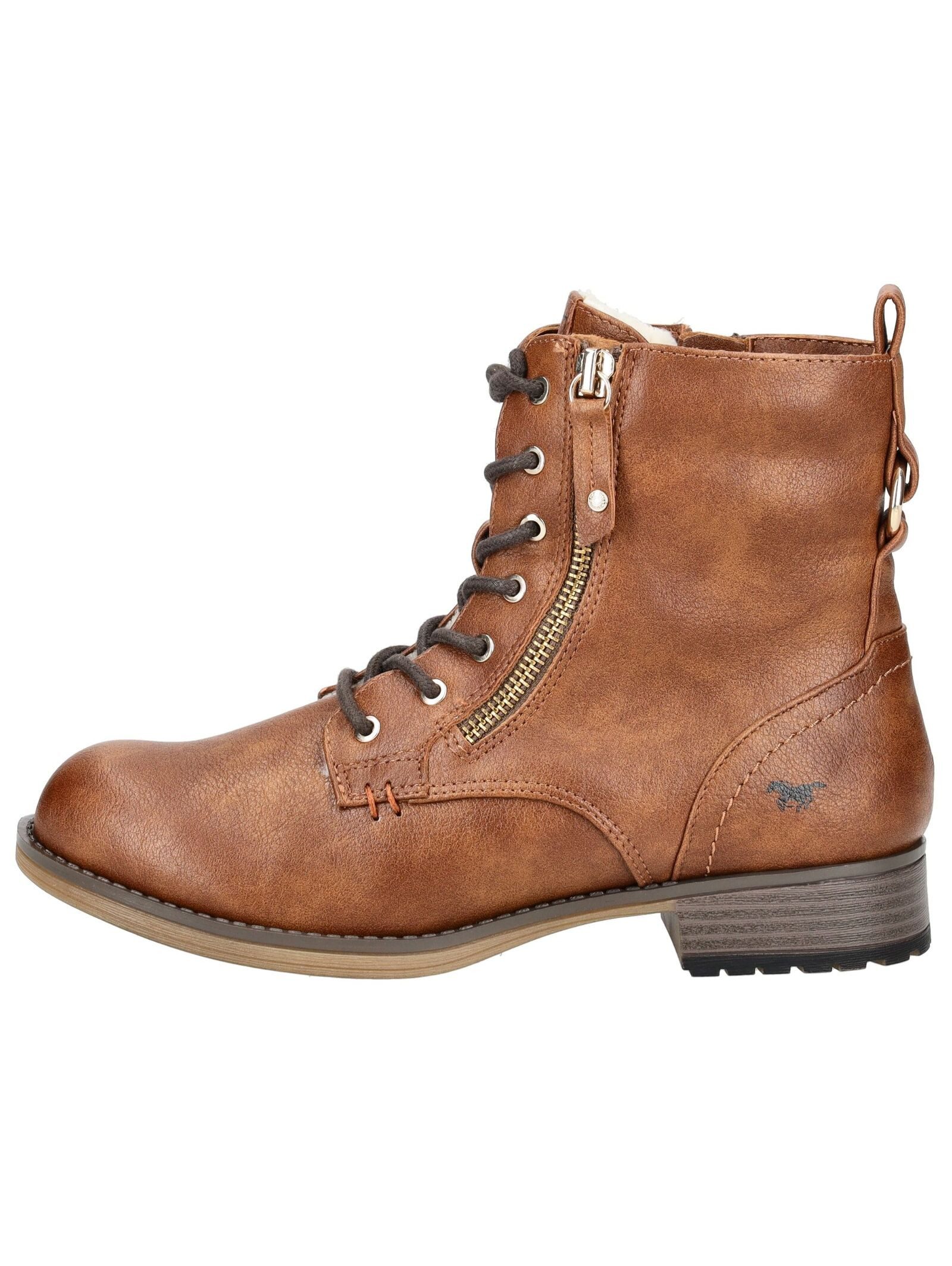 MUSTANG Stiefelette Lederimitat Schnürstiefelette günstig online kaufen