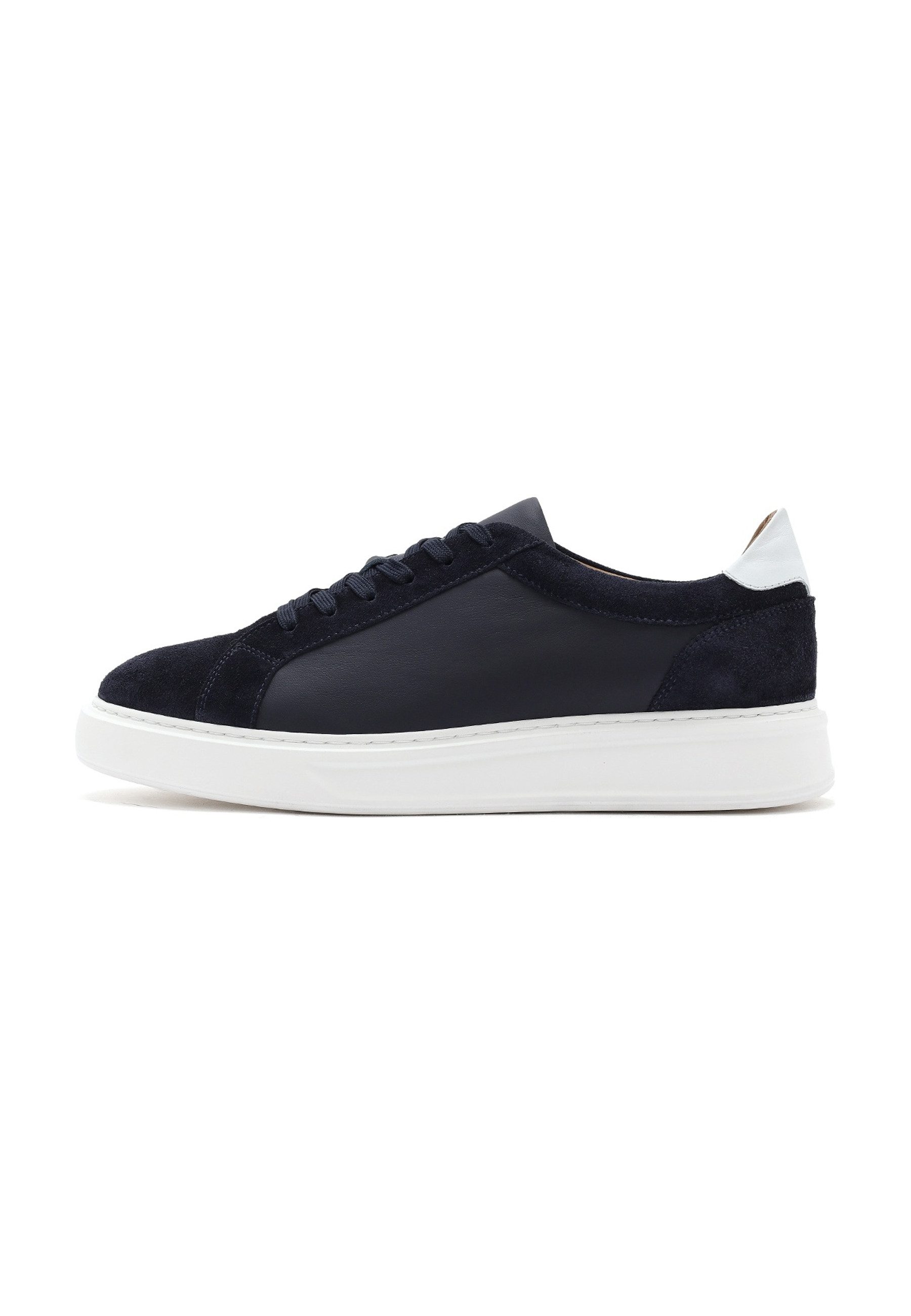 Derimod Leder Sneaker Sneaker Echtes Leder, Schnürverschluss, EVA-Sohle, Vielseitiges Design