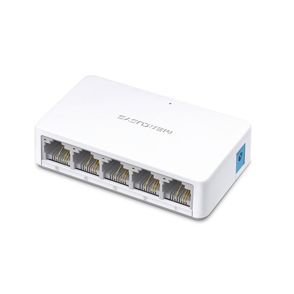 tp-link Mercusys MS105 5-Port Desktop Switch Netzwerk-Switch (Plug-and-Play)