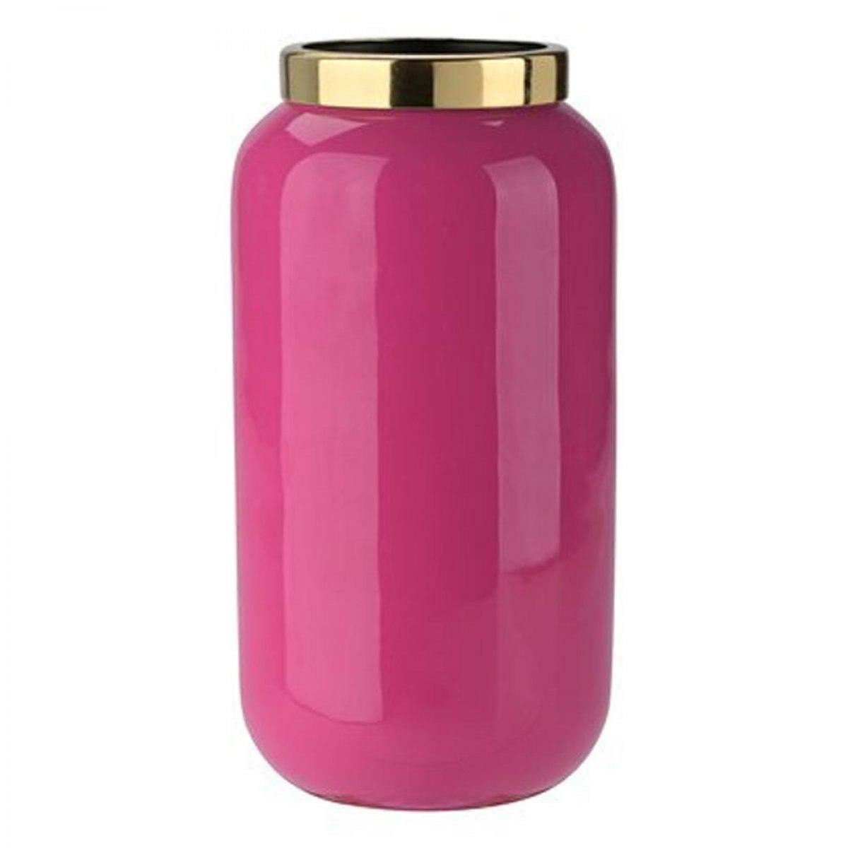 Giftcompany Dekovase Minivase Saigon mit Metallring Pink Gold (12cm)