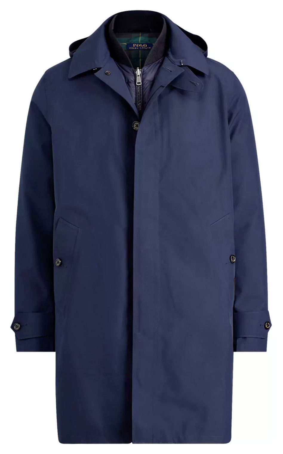 Polo Ralph Lauren 3-in-1-Funktionsmantel Commuter Coat 3 in 1 Parka Bomberjacke Integriertem Schirm und Sturmklappe mit echten Hornknöpfen
