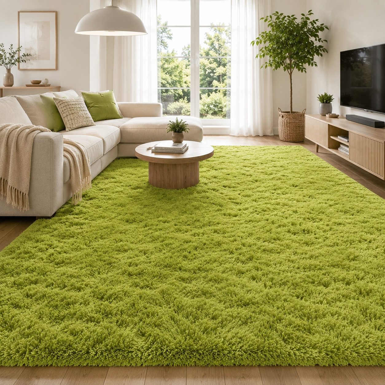 Lochas Hochflor-Teppich Hochflor-Teppich weich & kuschelig für Wohnzimmer und Schlafzimmer