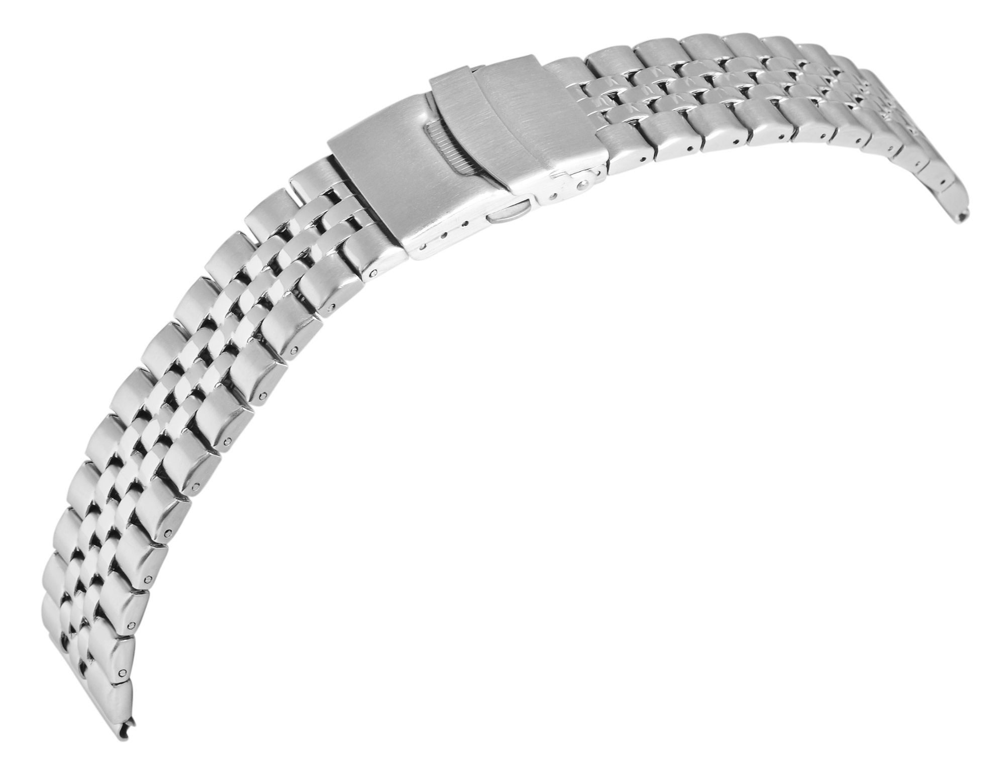 Engelhardt Uhrenarmband 8100146 Edelstahl-Uhrenarmband, silberfarben, 18 mm - 22 mm