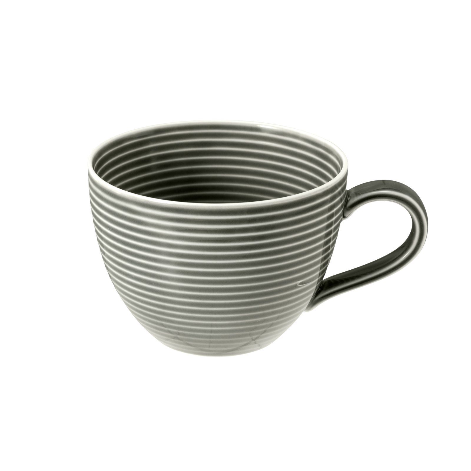 Stück Weiden Beat Tasse - - Kaffeeobertasse Relief Perlgrau 0.26 l 6 Seltmann mit