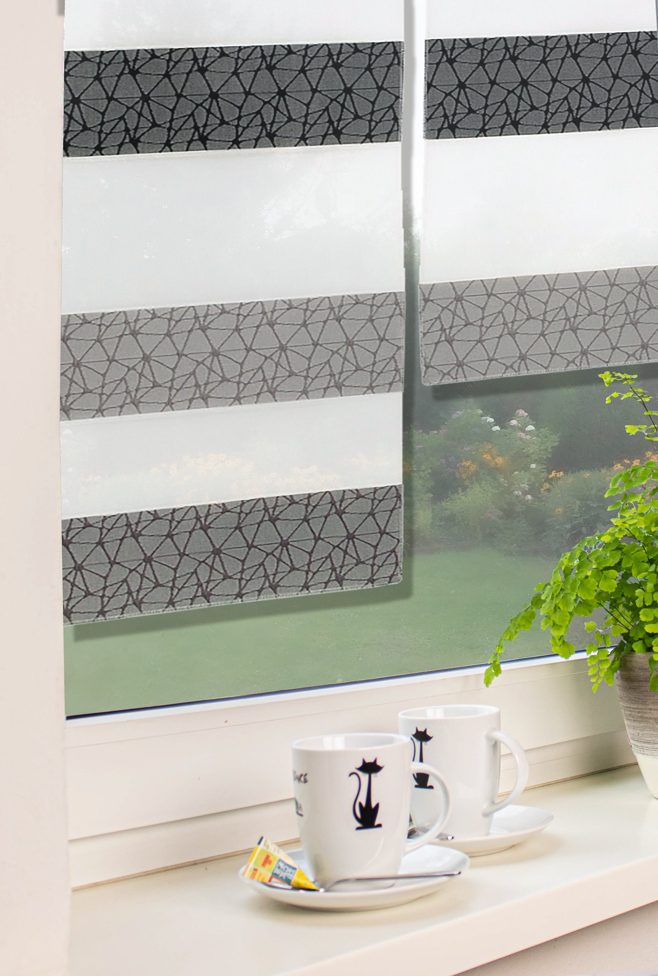 EXPERIENCE Scheibengardine 3er Set Miniflächen Vorhänge Scheibengardine Küc günstig online kaufen