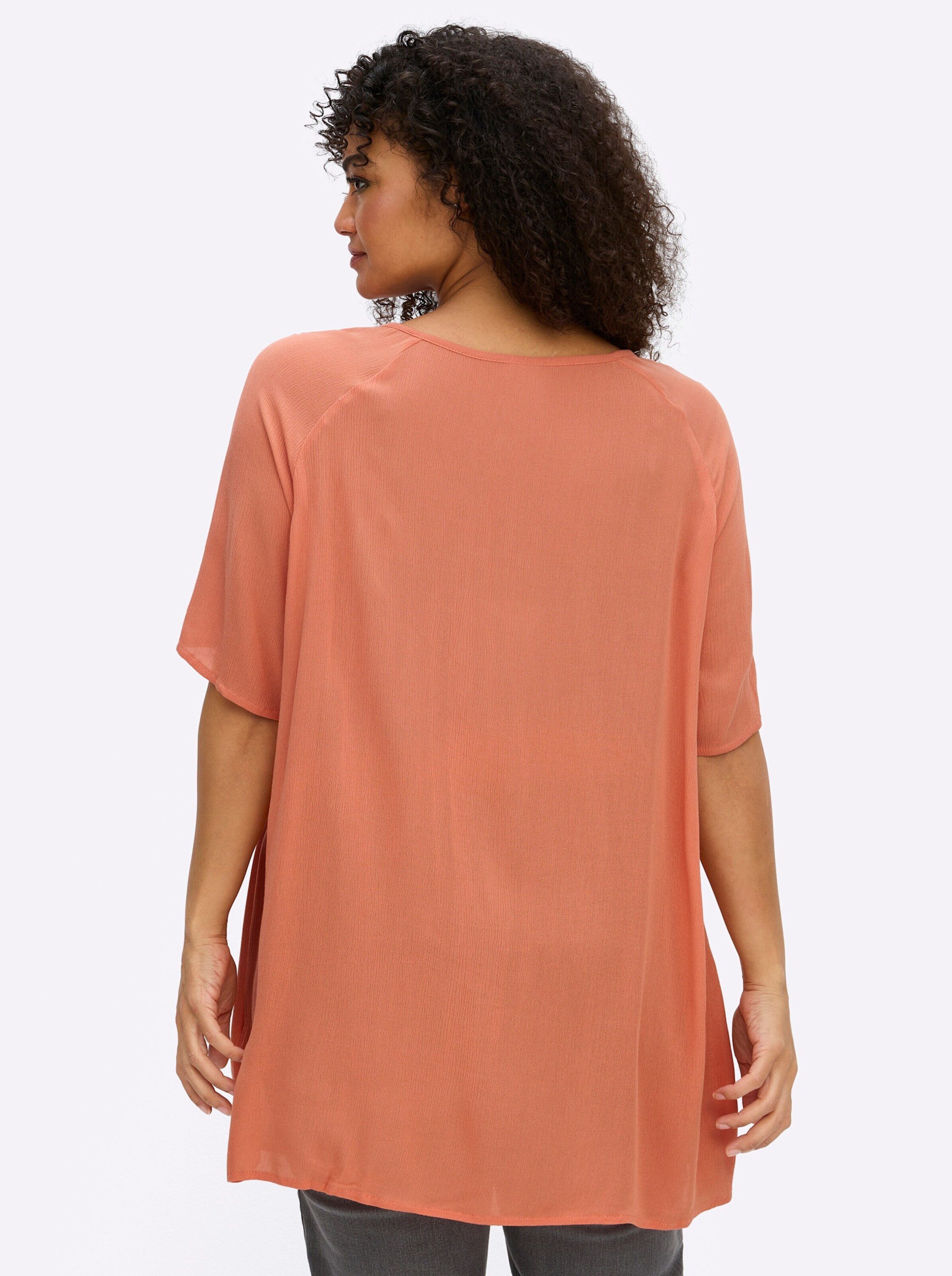 Sieh an! Klassische Bluse Tunikabluse Kurzarm günstig online kaufen