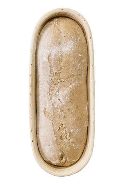 Birkmann Gärkorb LAIB & SEELE, 43 x 16 cm, Braun, Peddigrohr, (1-tlg), mit Rillenmuster, für Brotteig bis 2000 g