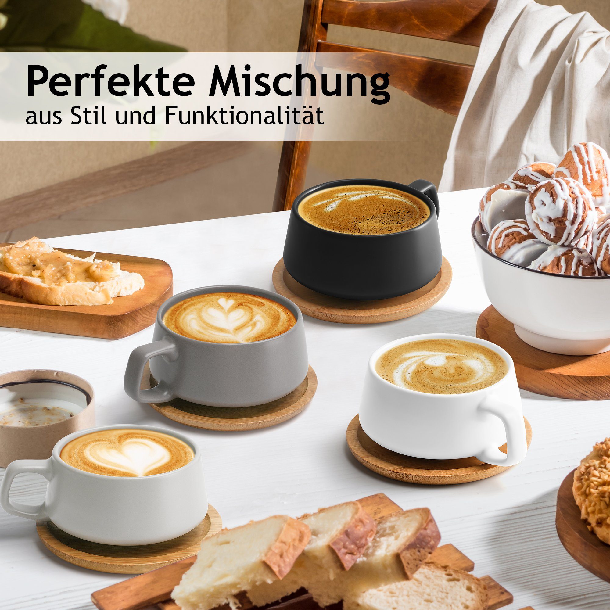 MiaMio Cappuccinotasse Cappuccino Cups (Luxe Collection)