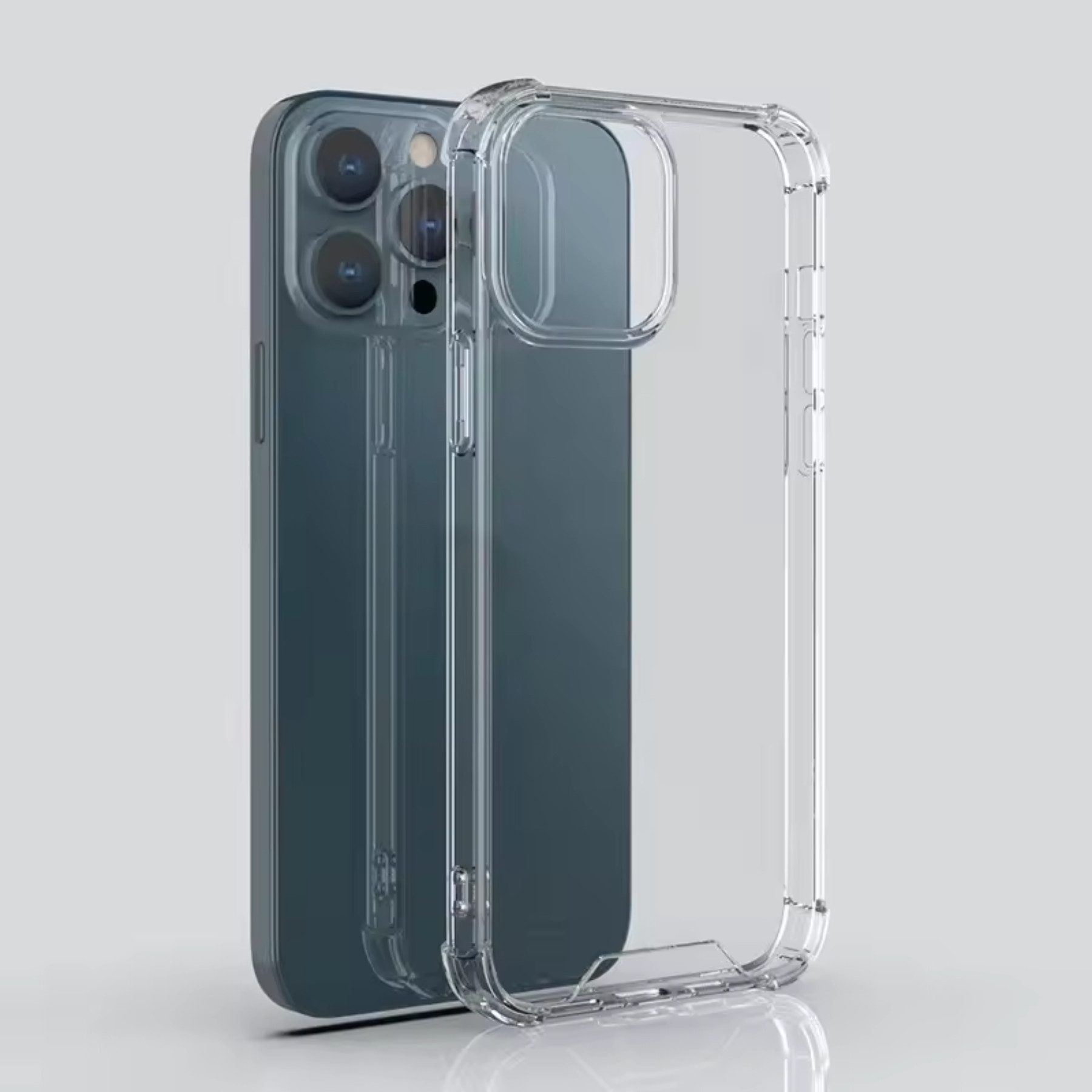 Alpha Electronics Handyhülle Transparente Hülle für iPhone 15 14 13 Pro Max Plus Case, Vergilbungsfrei