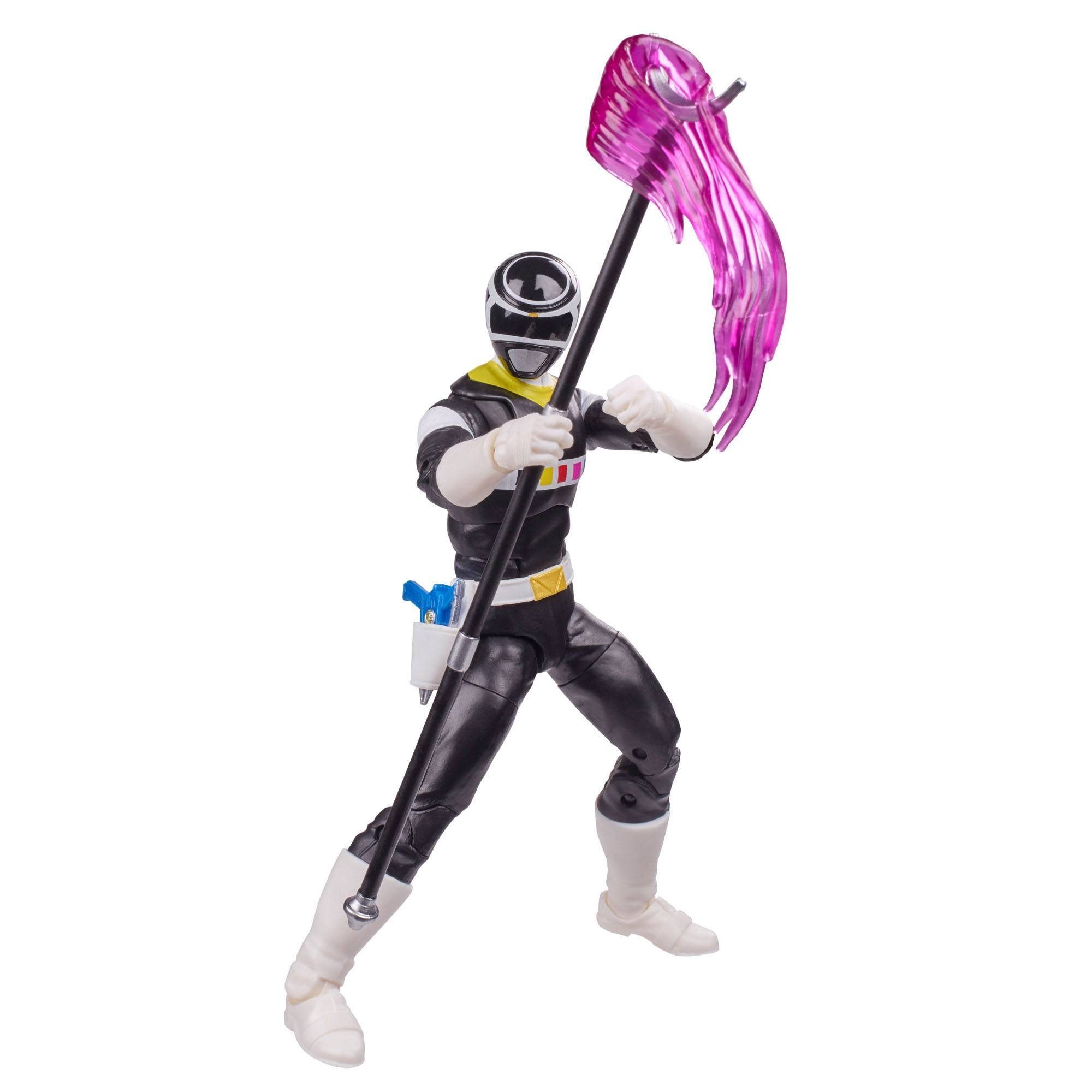 Hasbro Actionfigur Power Rangers Lightning Collection, (ca. 15cm Groß und mit Zubehör), In Space Black Ranger