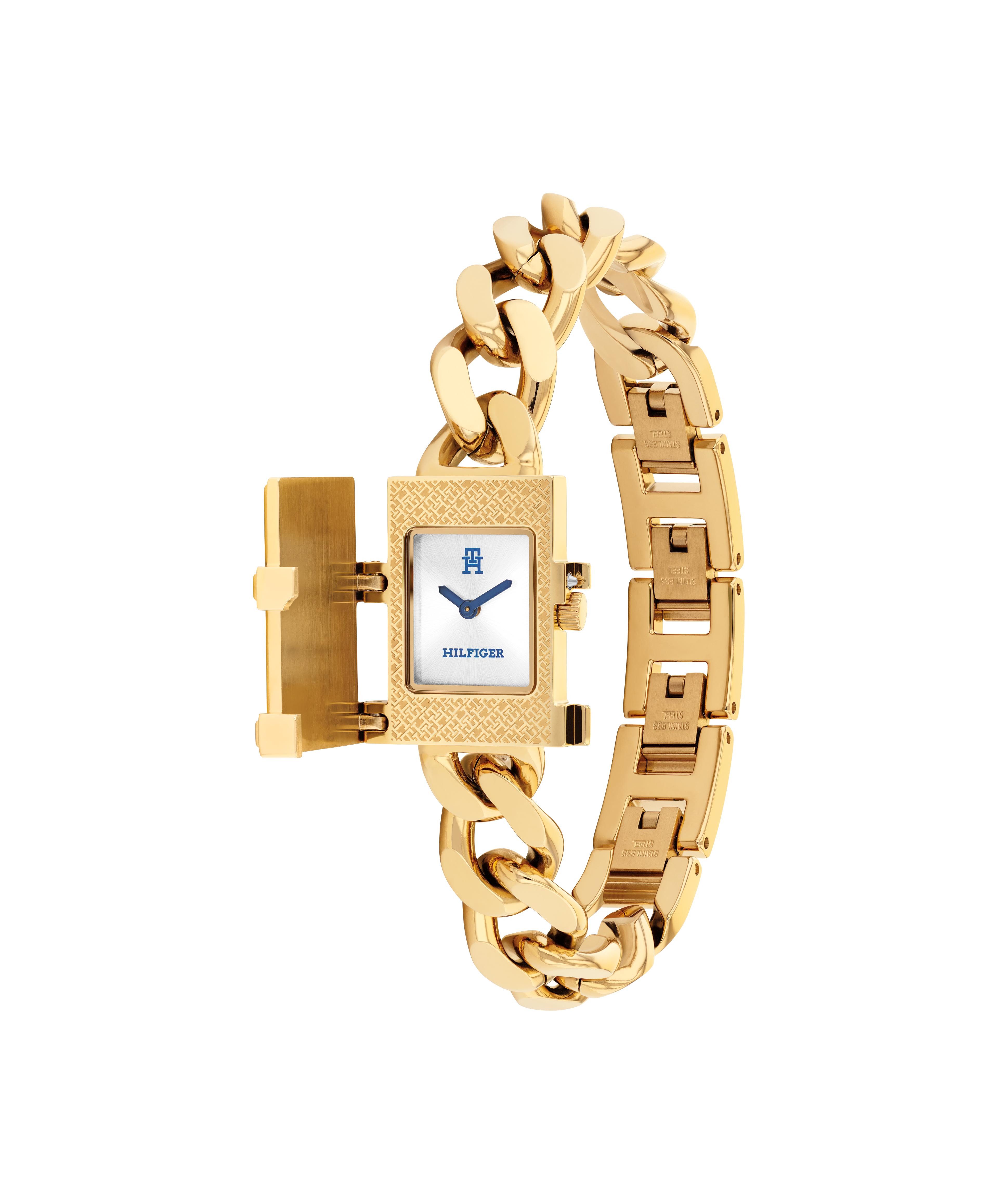 Tommy Hilfiger Quarzuhr TH85 1782823, Armbanduhr, Damenuhr, Edelstahlarmband, analog