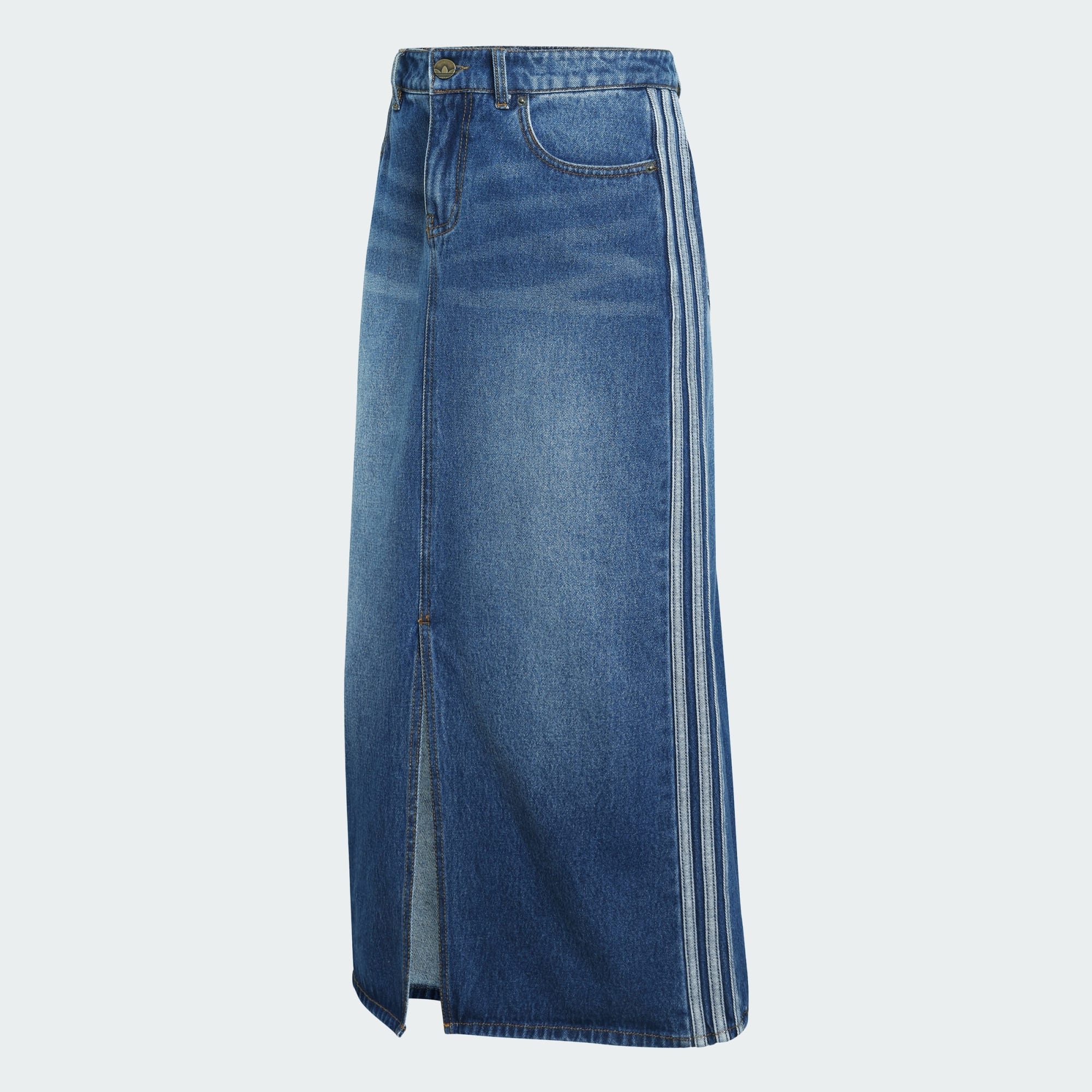 adidas Originals Jeansrock 3-STREIFEN JEANS-BLEISTIFTROCK (1-tlg)
