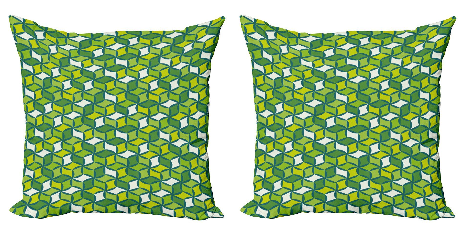 Kissenbezüge Modern Accent Doppelseitiger Digitaldruck, Abakuhaus (2 Stück), Abstrakt Moderne geometrische Formation
