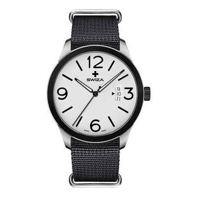 Herbertz Uhr SWIZA Armbanduhr MAGNUS BLACK 78060
