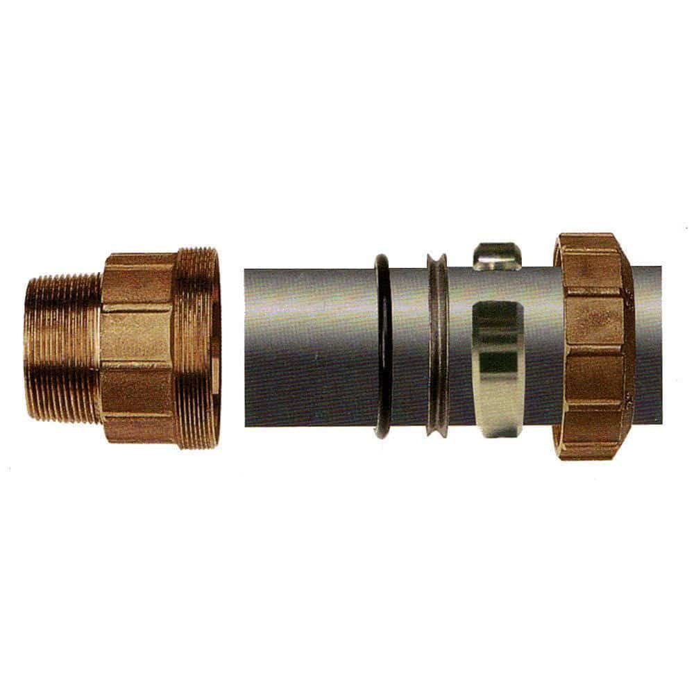 Thumbnail - Boni-Shop Rohrverbinder Messing PE Rohr Verschraubung, 90° Winkel, IG 20x1/2"