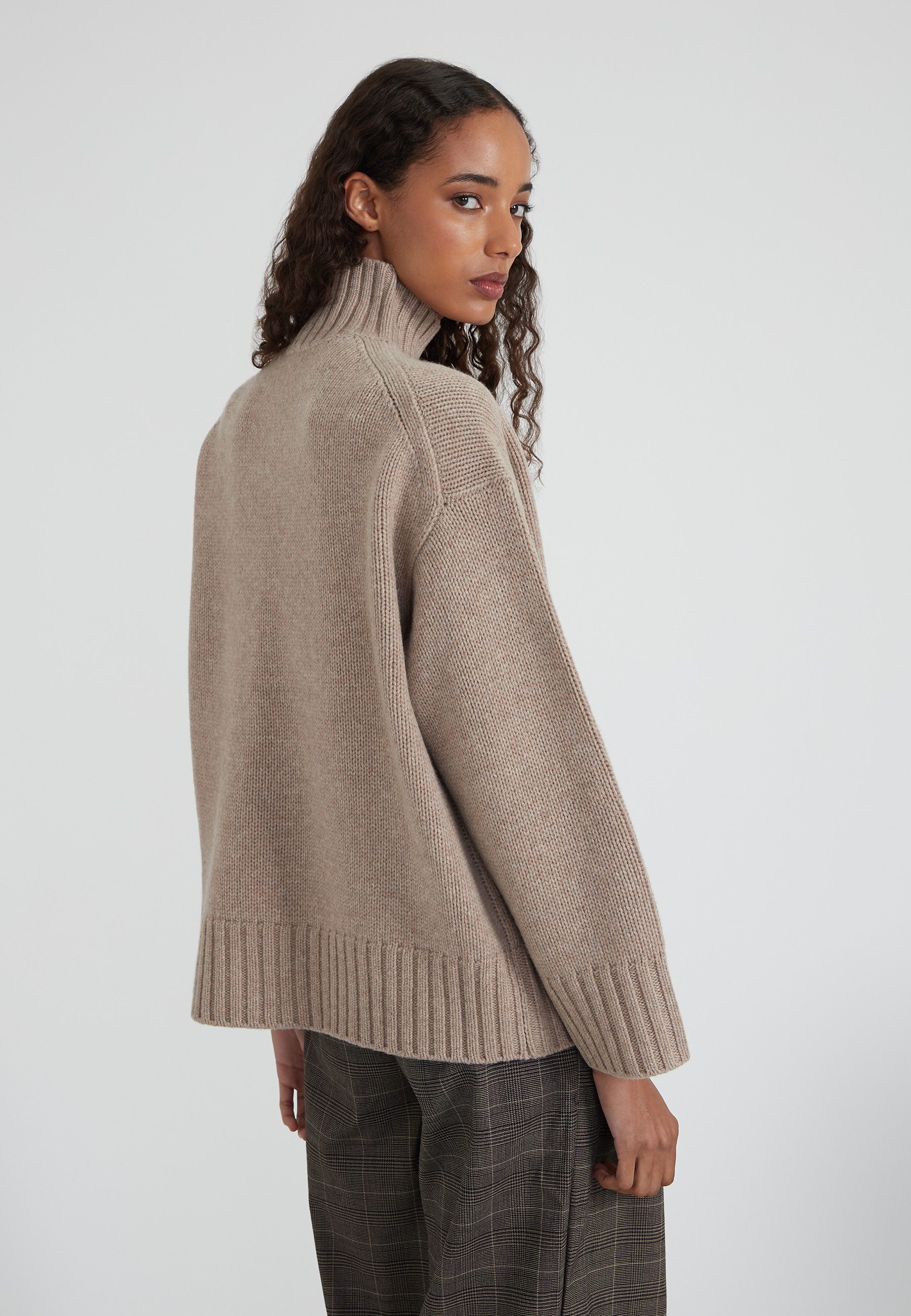 Style Republic Rollkragenpullover Merino-Kaschmir Gemisch OVERSIZED BOXY günstig online kaufen