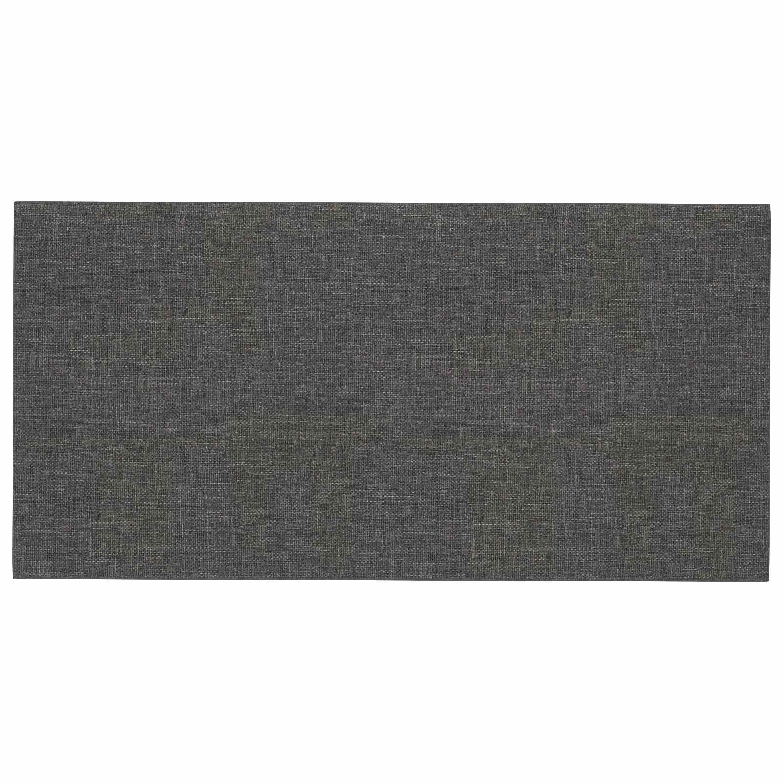 vidaXL Wandpaneel Wandkopfteilen 12 stk. 60 x 30 cm Dunkelgrau Stoff, (12-tlg)