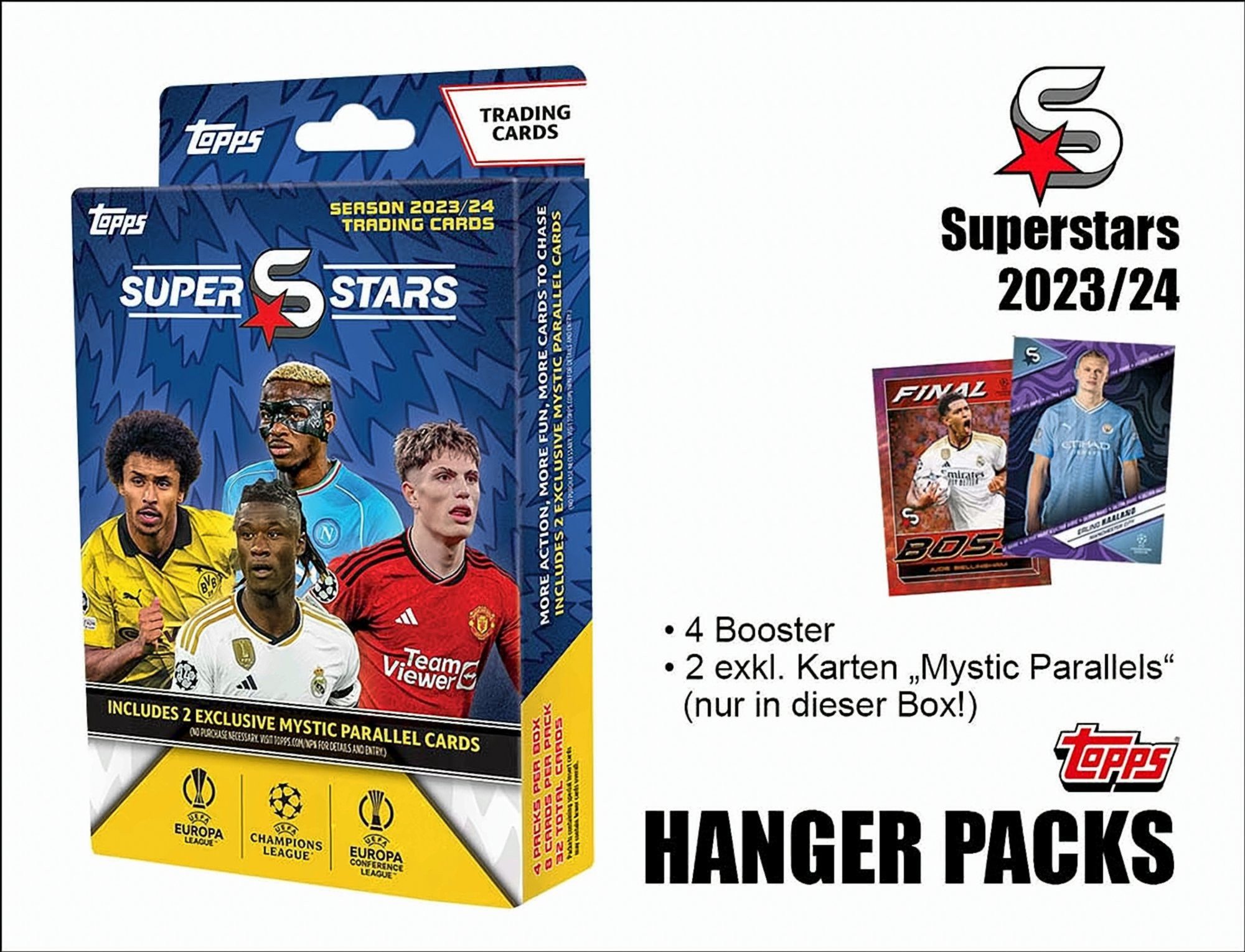 Sammelkarte 2023-24 Topps UEFA Champions League SUPERSTARS Box