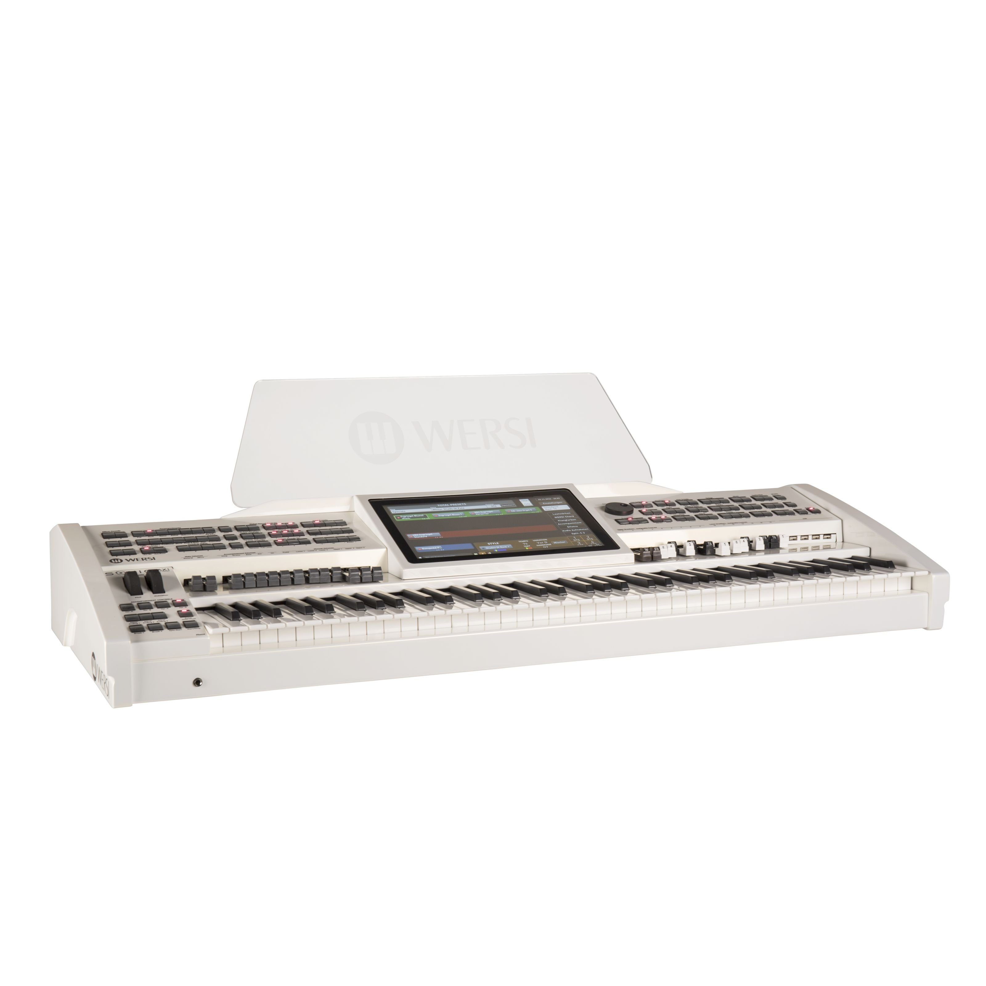 Wersi Entertainer-Keyboard (OAX1 Professional Arranger Keyboard/Orgel, Perlmutt Weiss, 76-Tasten Deluxe-Tastatur, Touch Display, Integrierter Effektprozessor, 1500 Sounds), OAX1, Professional Arranger Keyboard, 76-Tasten Deluxe-Tastatur