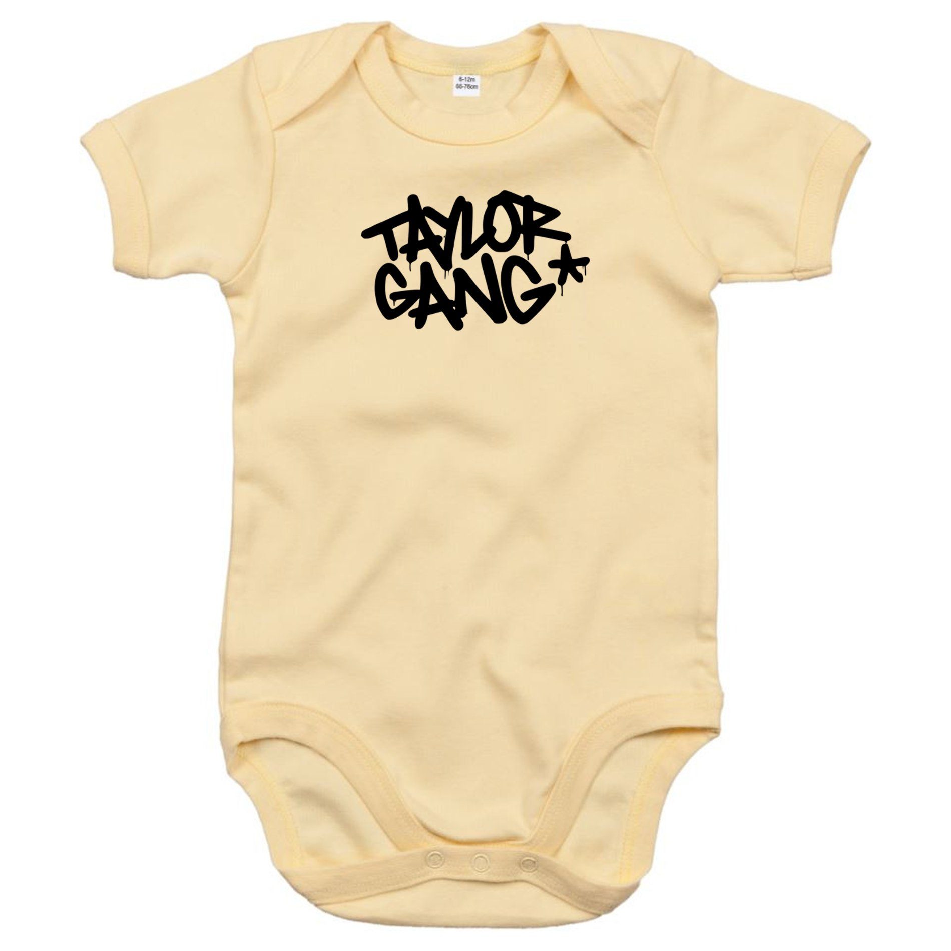 Taylor & Blondie Rapper Khalifa Brownie Body Strampler Shirt Wiz Strampler Baby Gang Stern Beige