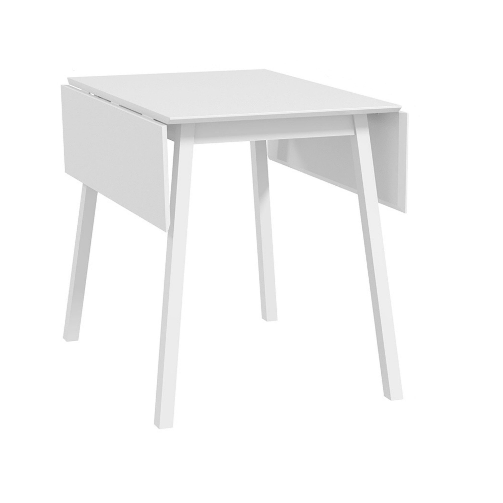 BBWL Klapptisch Klapptisch Esstisch Weiß 110x86x75 cm aus Kiefernholz (platzsparender Küchentisch für 2–4 Personen, klappbar auf beiden Seiten, vielseitig einsetzbar für kleine Räume, Esszimmer oder Küche, stabil & lackiert, ideal als Esstisch, Arbeitstisch oder Spieltisch, flexibel nutzbar & leicht verstaubar)