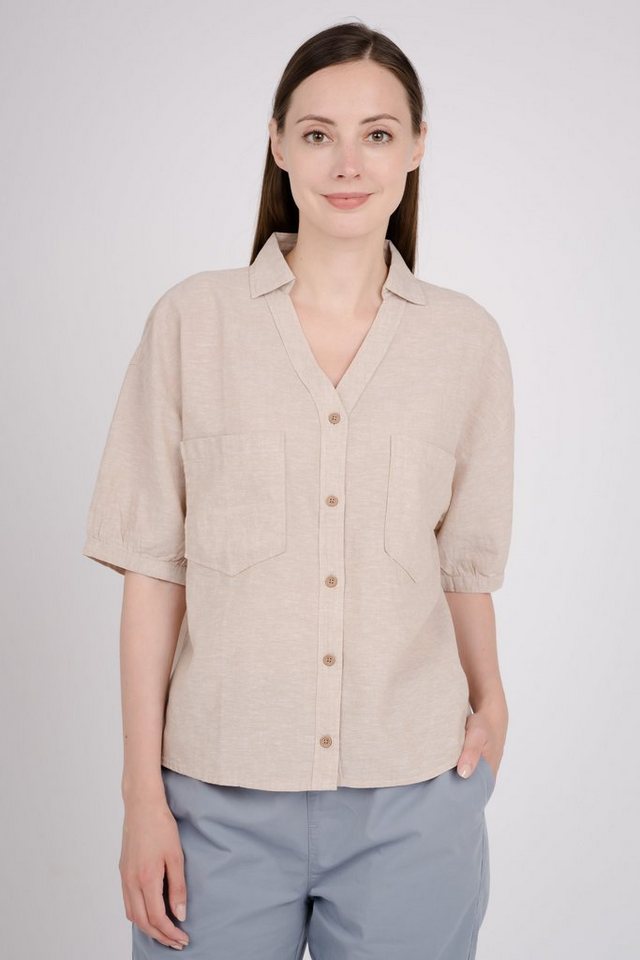 GIORDANO Klassische Bluse mit schicken Puffärmeln