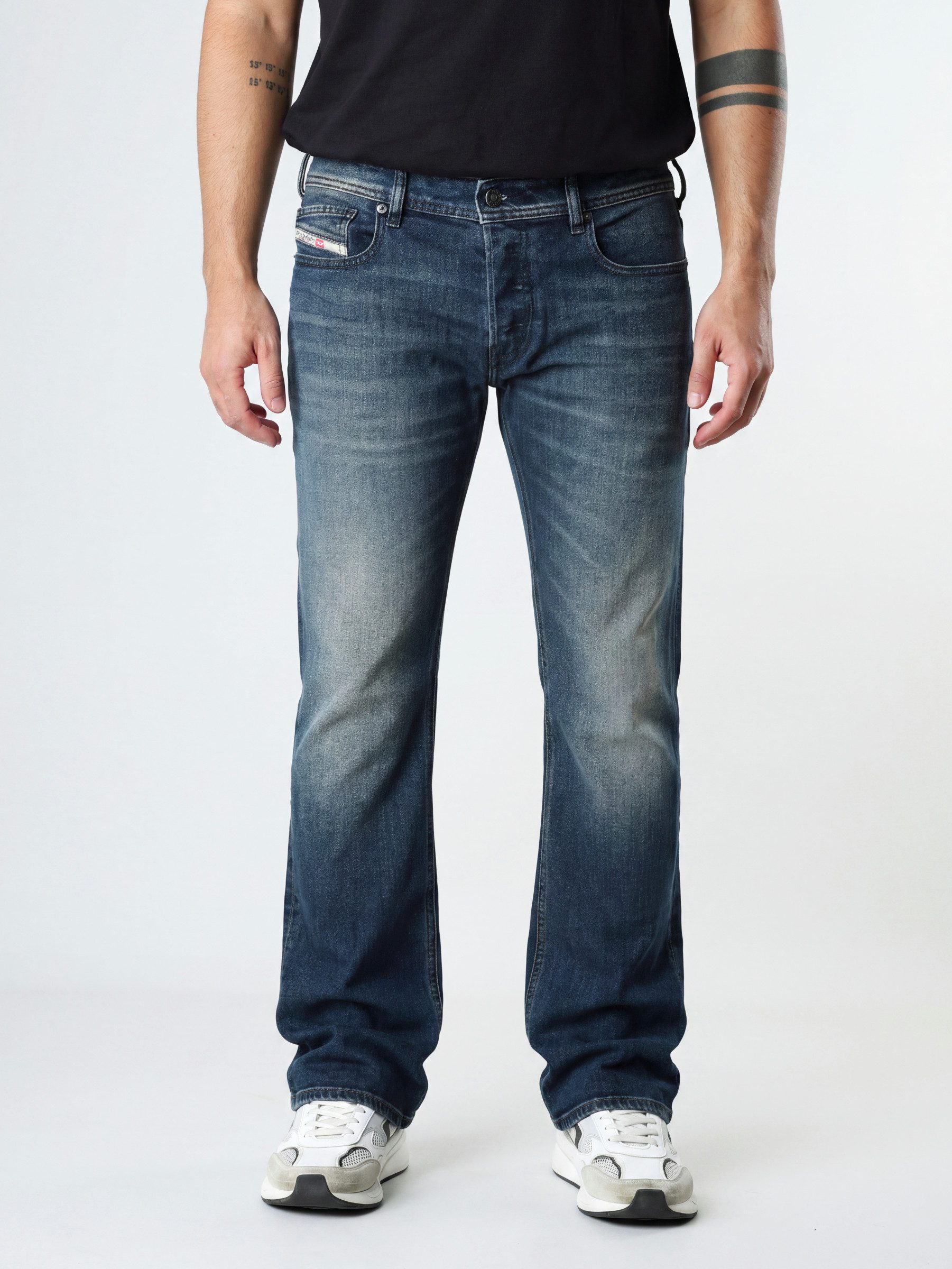 Diesel Bootcut-Jeans schmale, ausgestellte Beinform - ZATINY-X Mittlerer Stretch